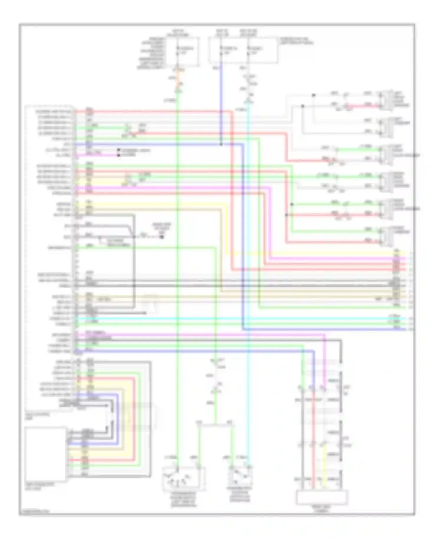 Juke Nissan I (2010-2014): Radio circuit, with navigation (1 of 2)