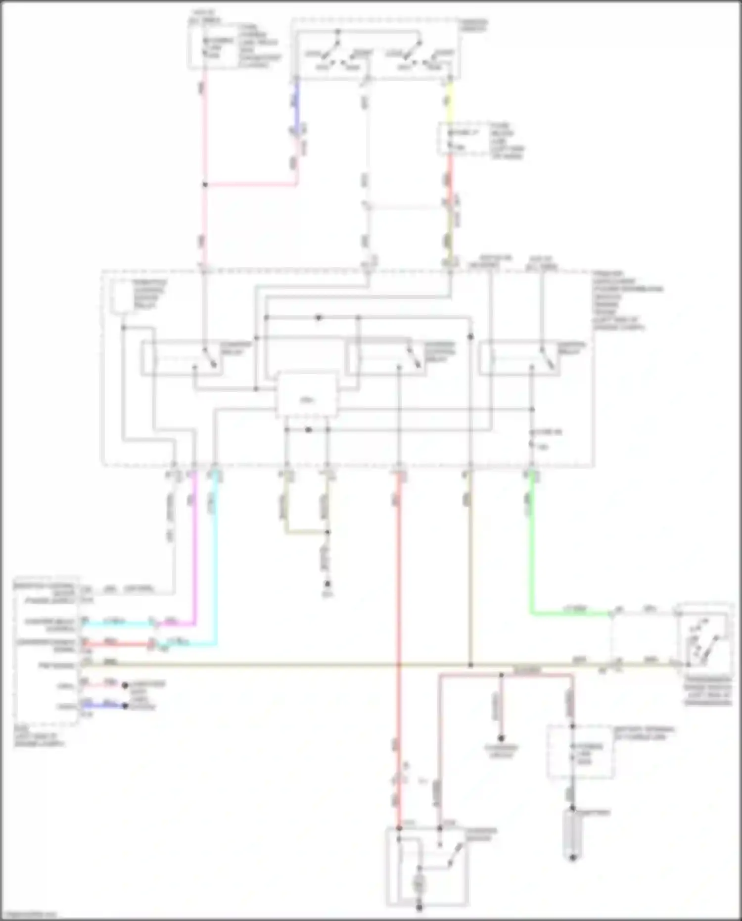 Juke Nissan I (2010-2014): Starting circuit, cvt w/o intelligent key