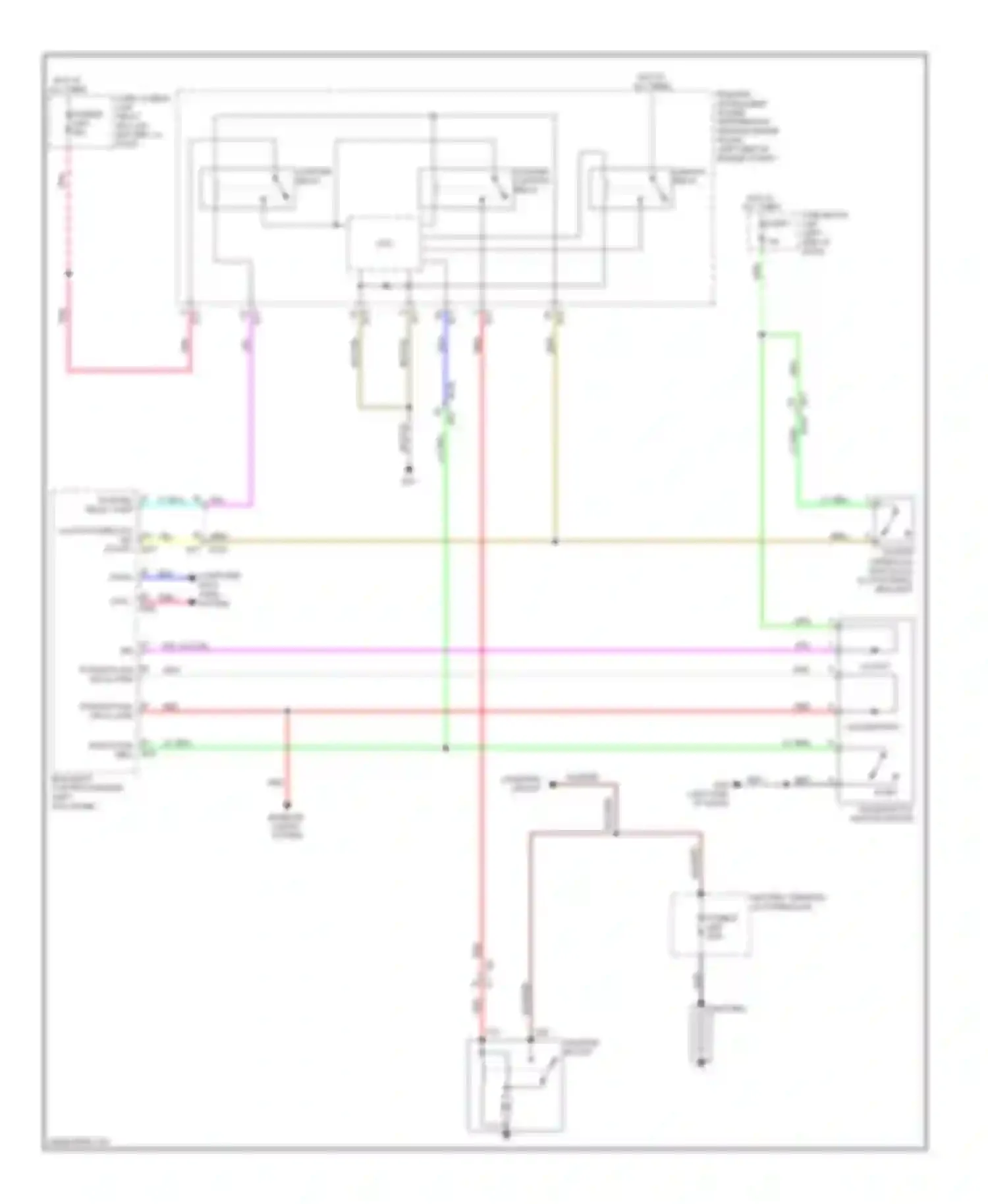 Juke Nissan I (2010-2014): Starting circuit, m/t with intelligent key
