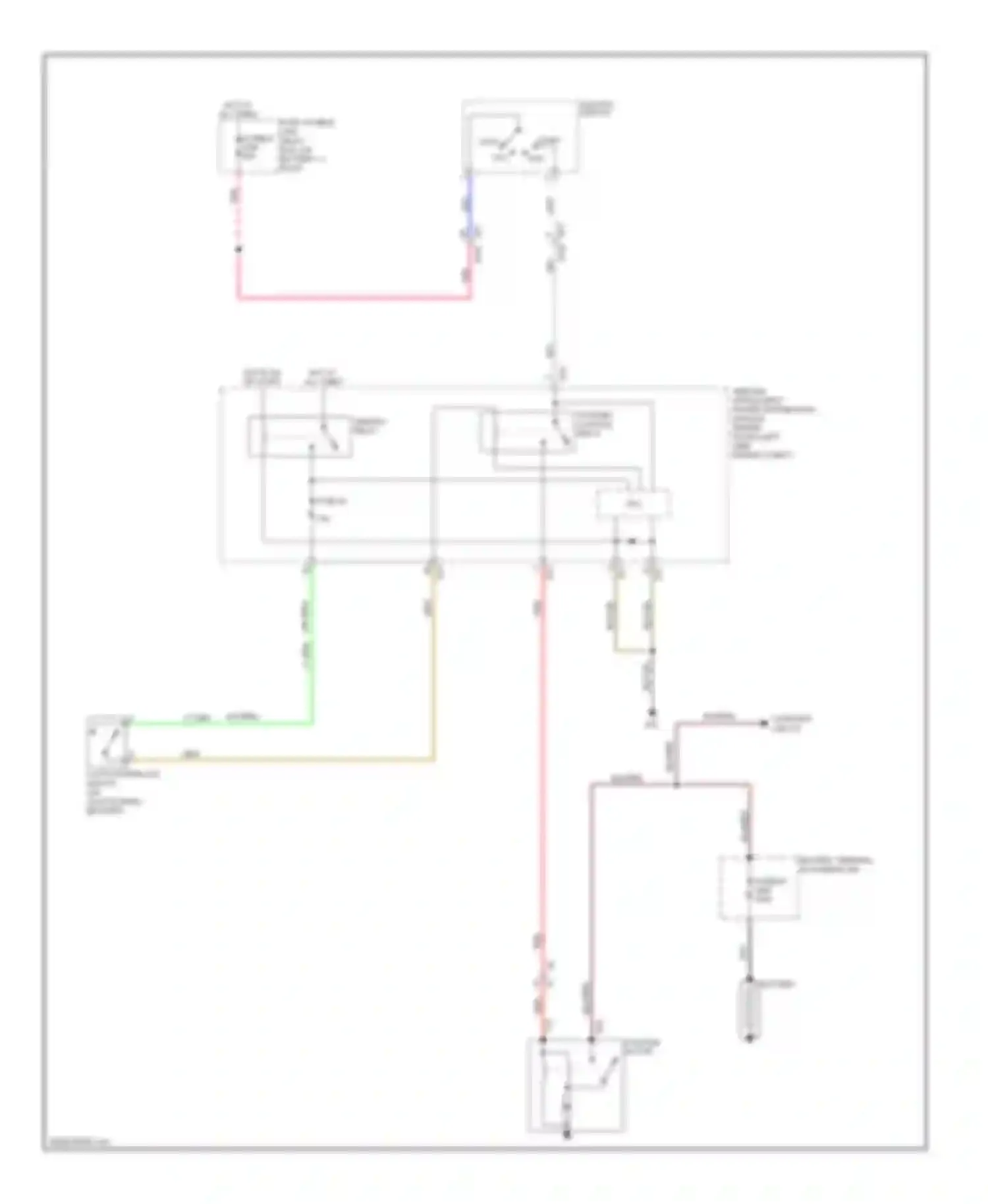Juke Nissan I (2010-2014): Starting circuit, m/t without intelligent key
