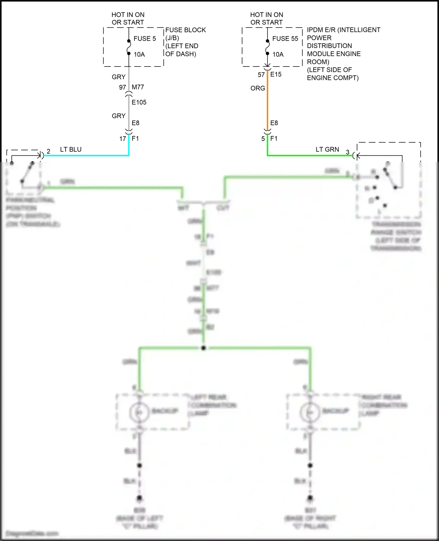 Wiring diagram blk for Nissan Juke I (2010-2014) (21 of 84)