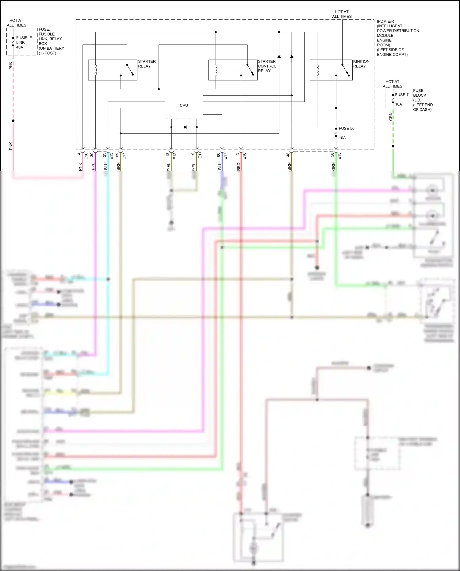 Wiring diagram blu for Nissan Juke I (2010-2014) (83 of 86)