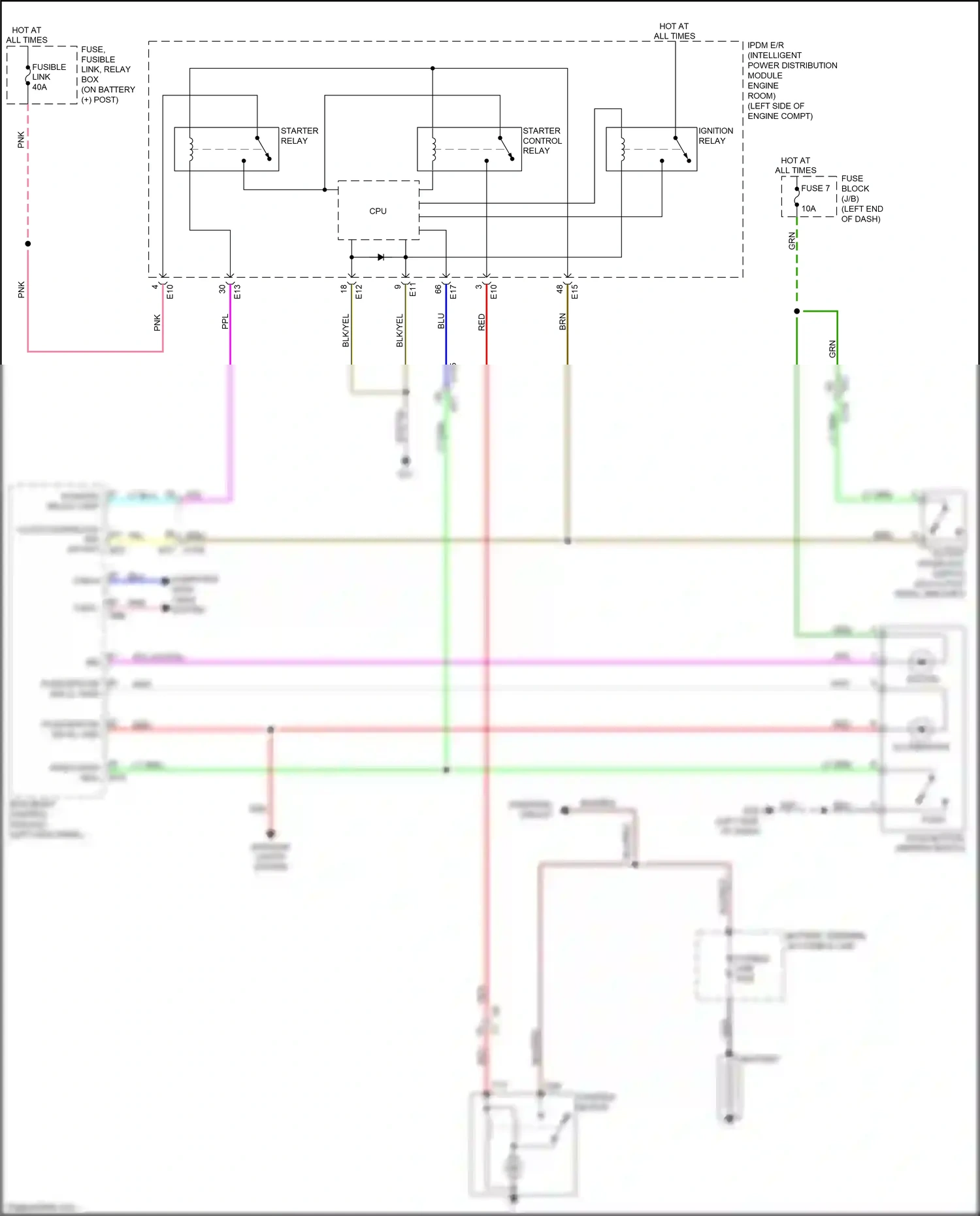 Wiring diagram blu for Nissan Juke I (2010-2014) (85 of 86)