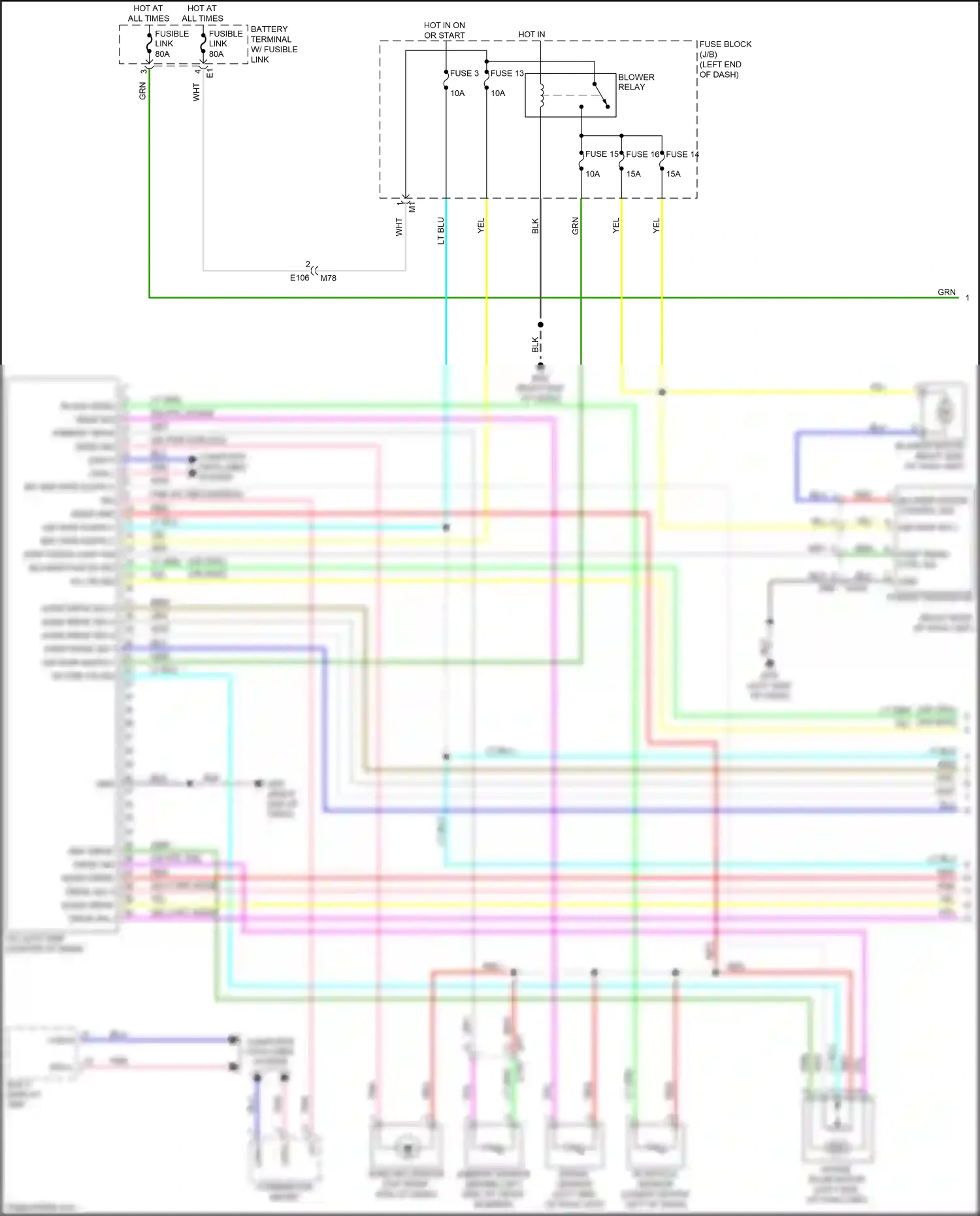Wiring diagram blu for Nissan Juke I (2010-2014) (2 of 86)