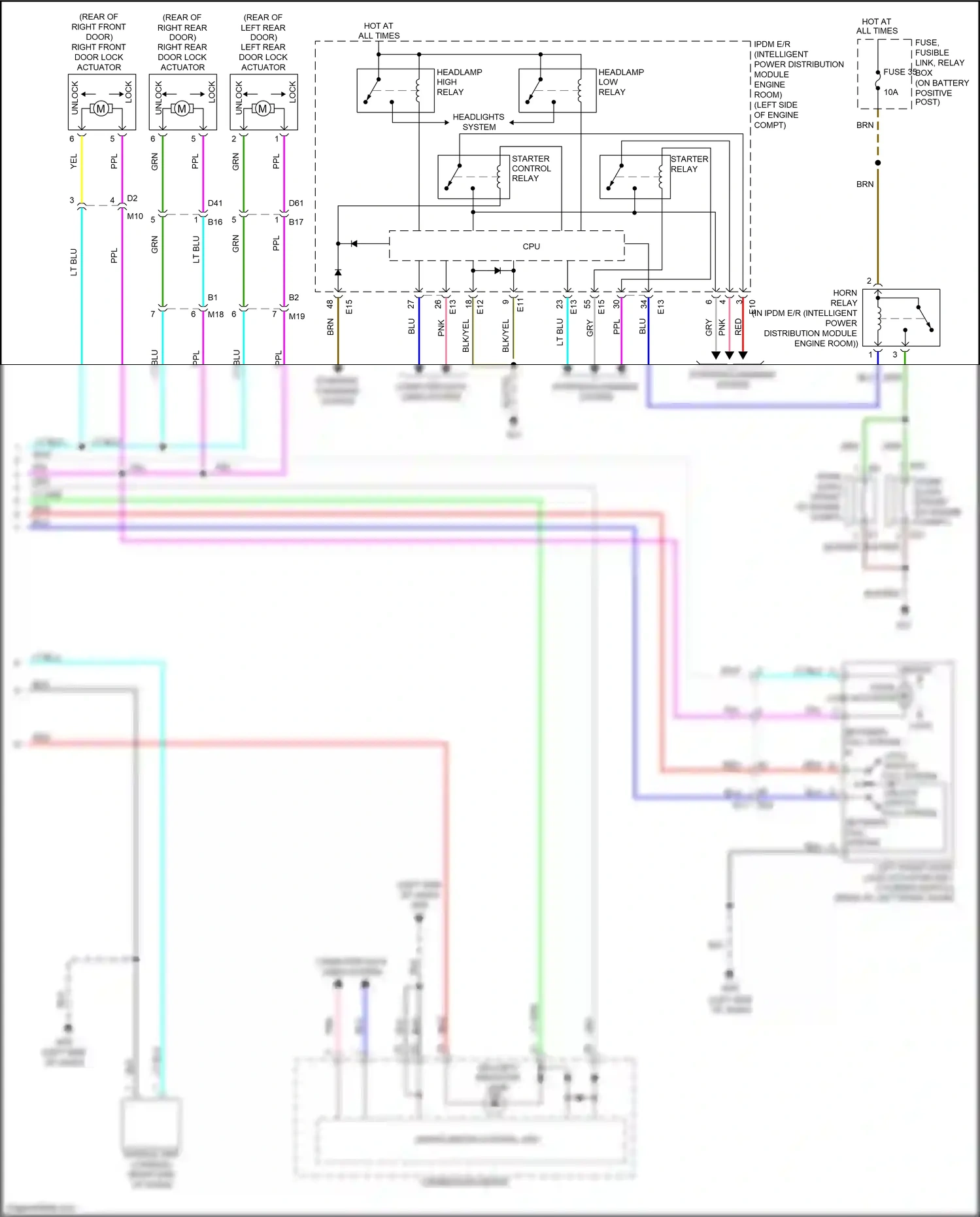 Wiring diagram blu for Nissan Juke I (2010-2014) (75 of 86)