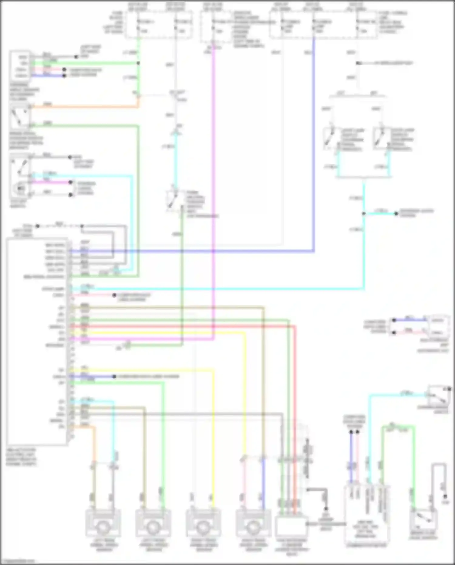 Wiring diagram computer data lines system for Nissan Juke I (2010-2014) (1 of 64)