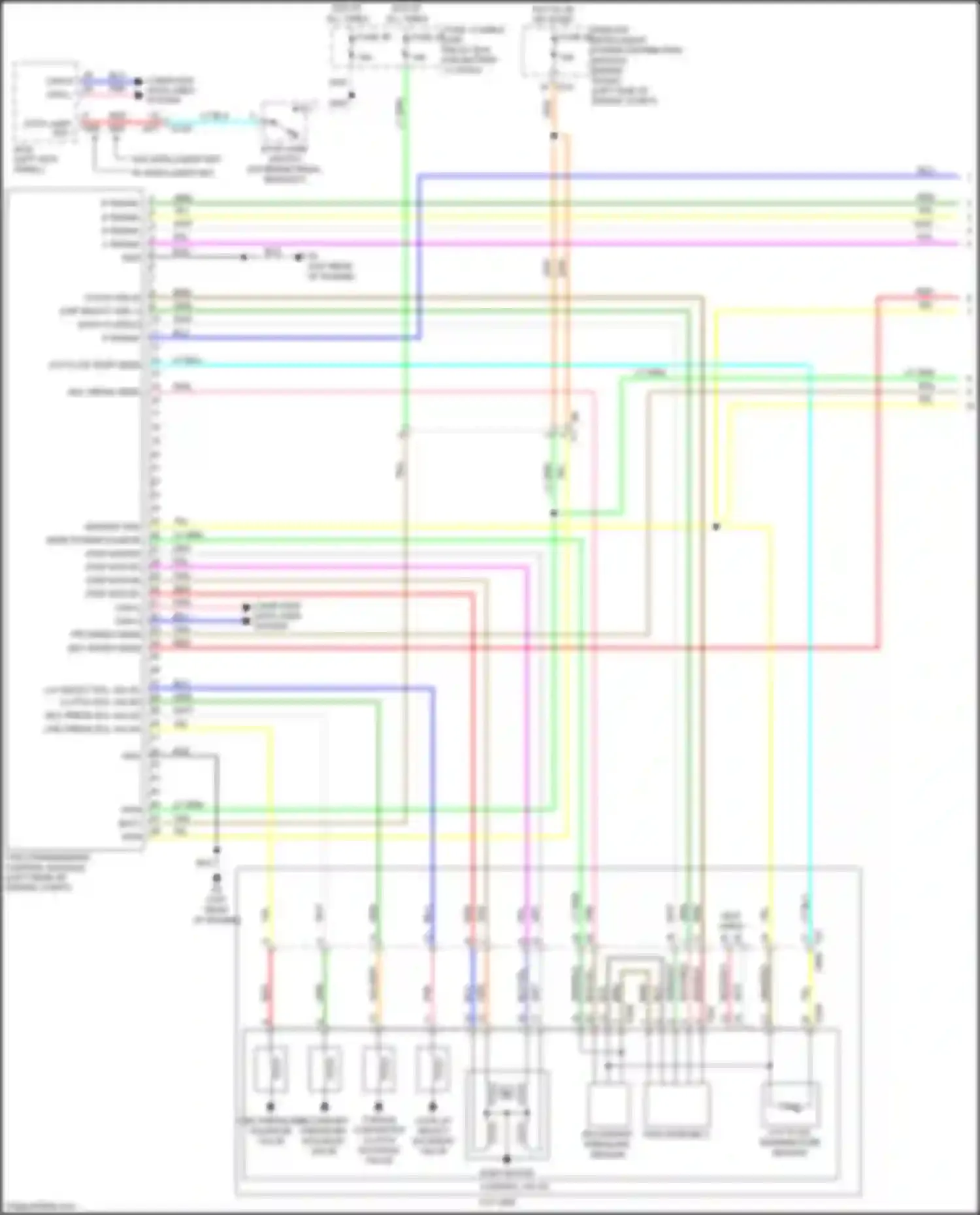 Wiring diagram cvt fluid temperature sensor for Nissan Juke I (2010-2014) (1 of 1)