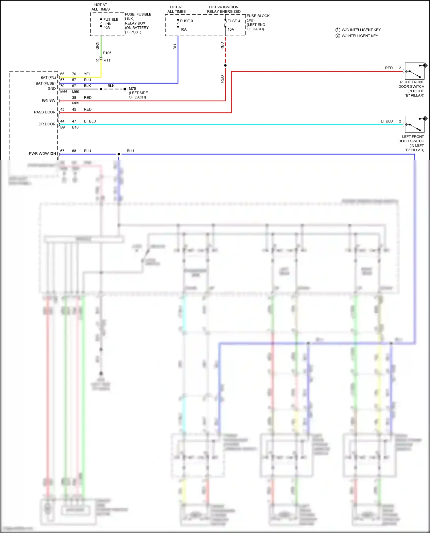 Wiring diagram down up for Nissan Juke I (2010-2014) (1 of 1)