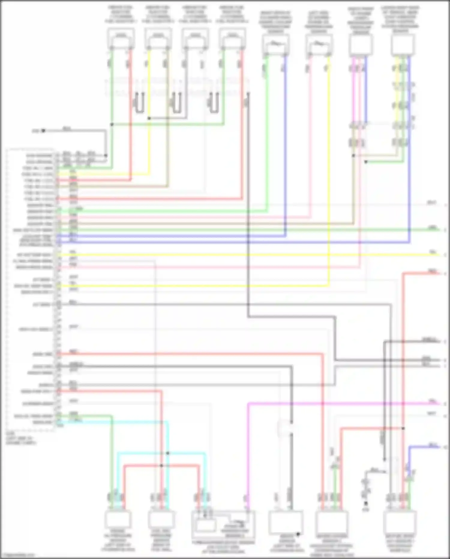 Wiring diagram heated oxygen sensor 2 for Nissan Juke I (2010-2014) (1 of 1)