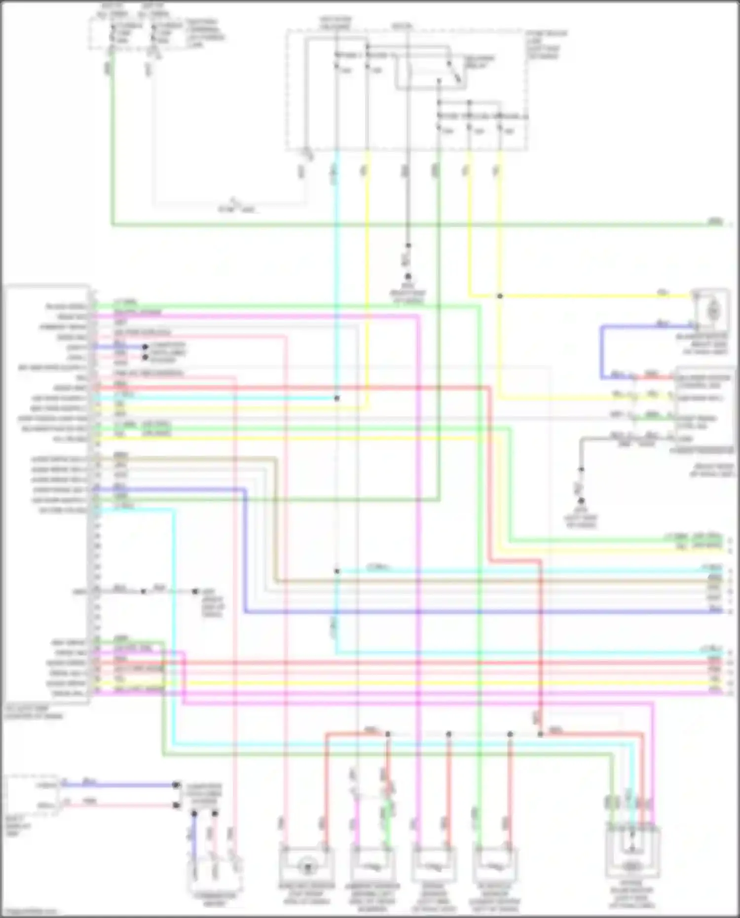 Wiring diagram int pbr f/b sig for Nissan Juke I (2010-2014) (1 of 1)