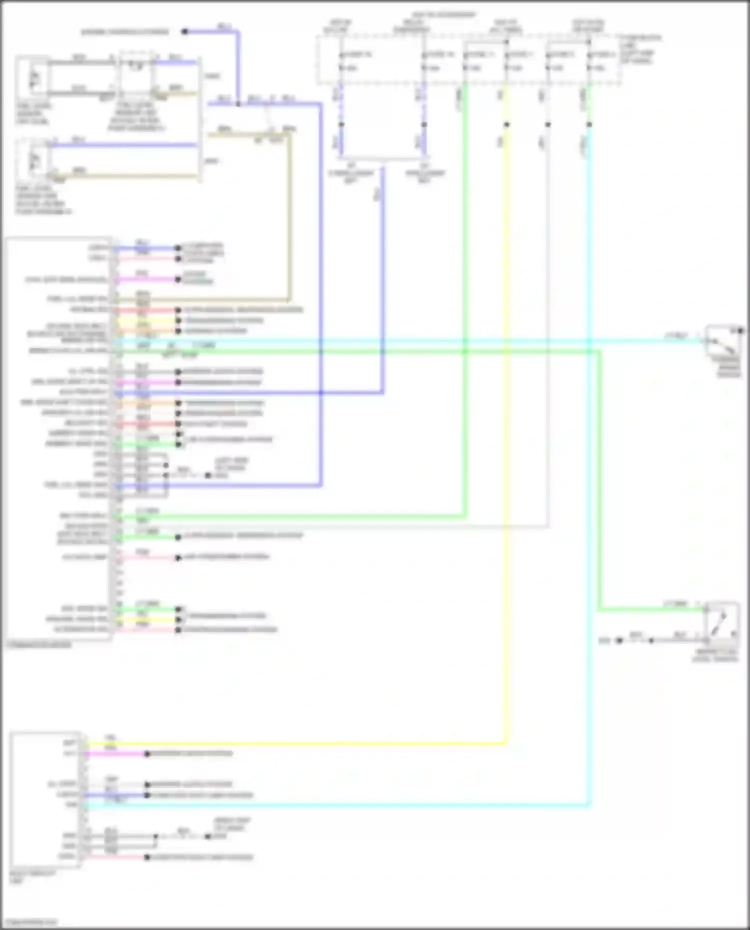 Wiring diagram mnl mode shift down sig for Nissan Juke I (2010-2014) (1 of 1)