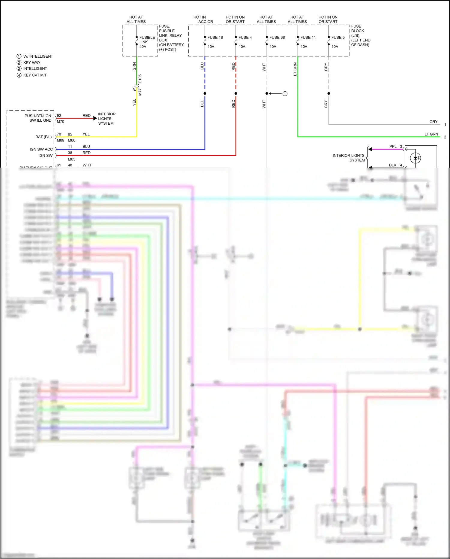 Wiring diagram output 3 for Nissan Juke I (2010-2014) (2 of 6)
