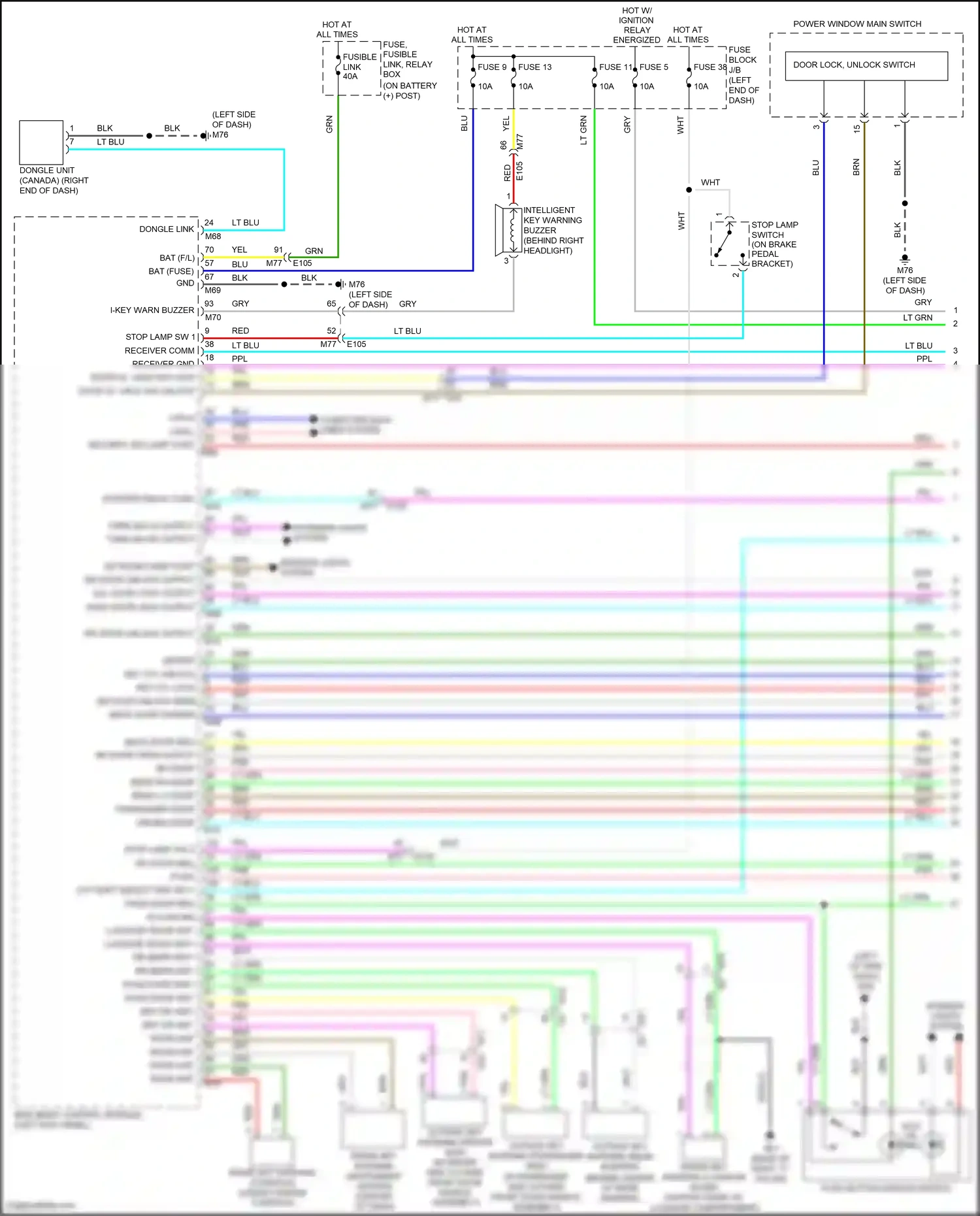 Wiring diagram receiver comm for Nissan Juke I (2010-2014) (4 of 6)