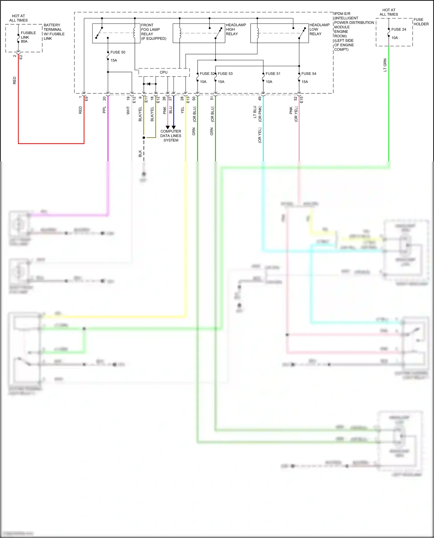 Wiring diagram red for Nissan Juke I (2010-2014) (25 of 79)