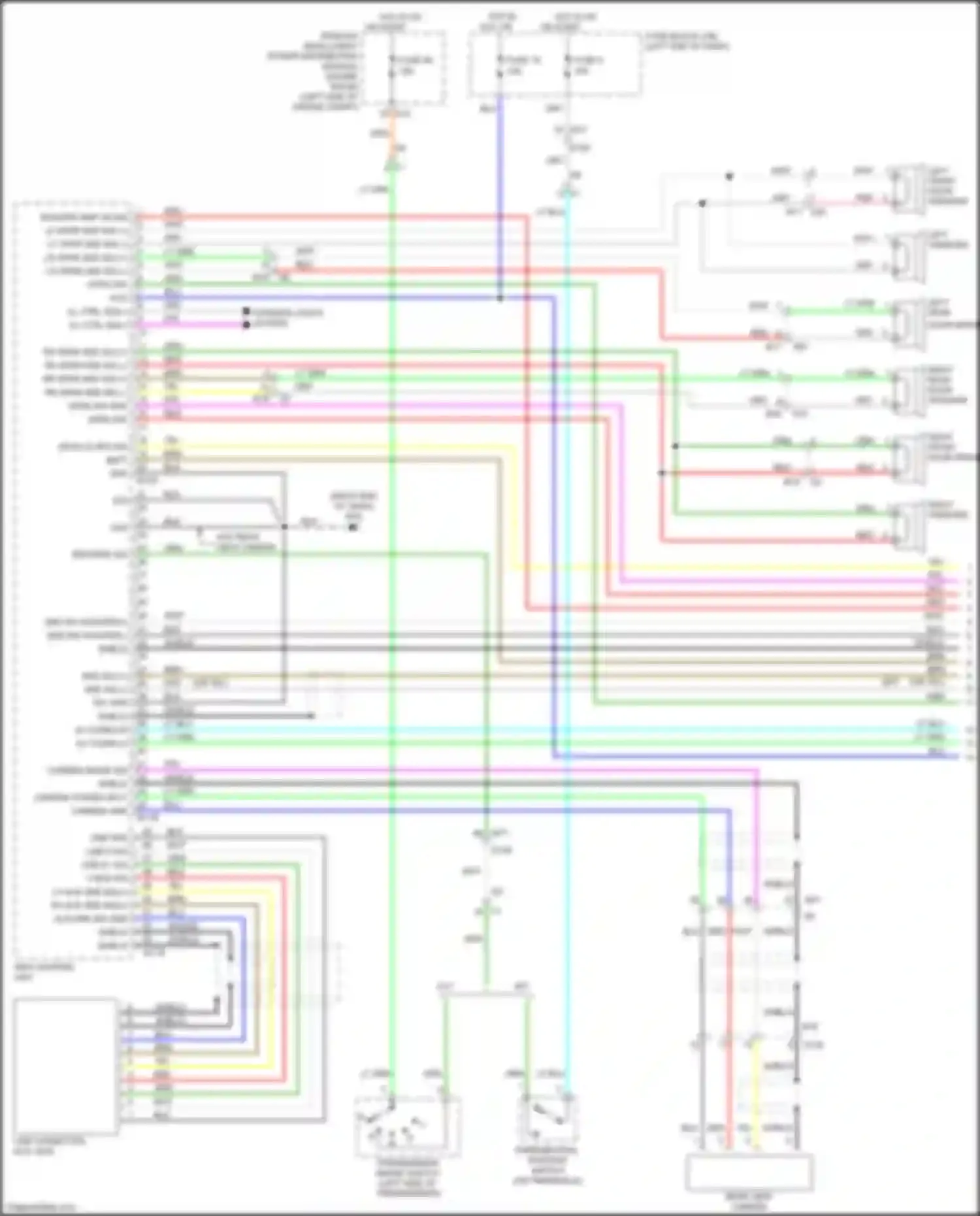 Wiring diagram right end of dash) for Nissan Juke I (2010-2014) (6 of 22)