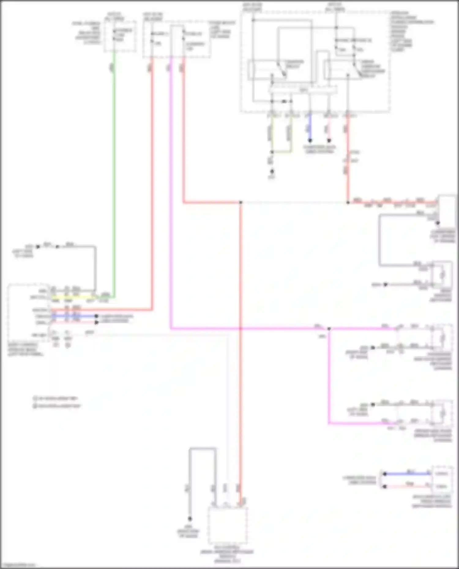 Wiring diagram right end of dash) for Nissan Juke I (2010-2014) (2 of 22)