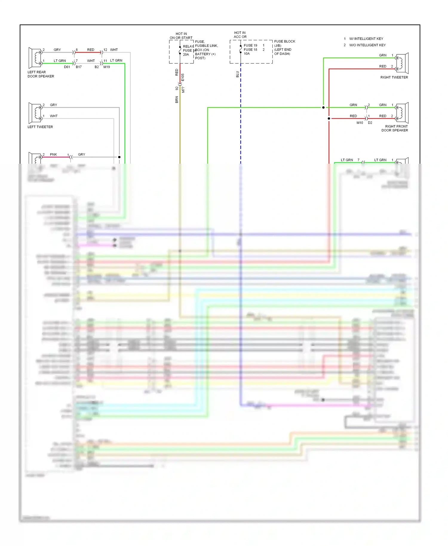 Wiring diagram shield shield for Nissan Juke I (2010-2014) (1 of 4)