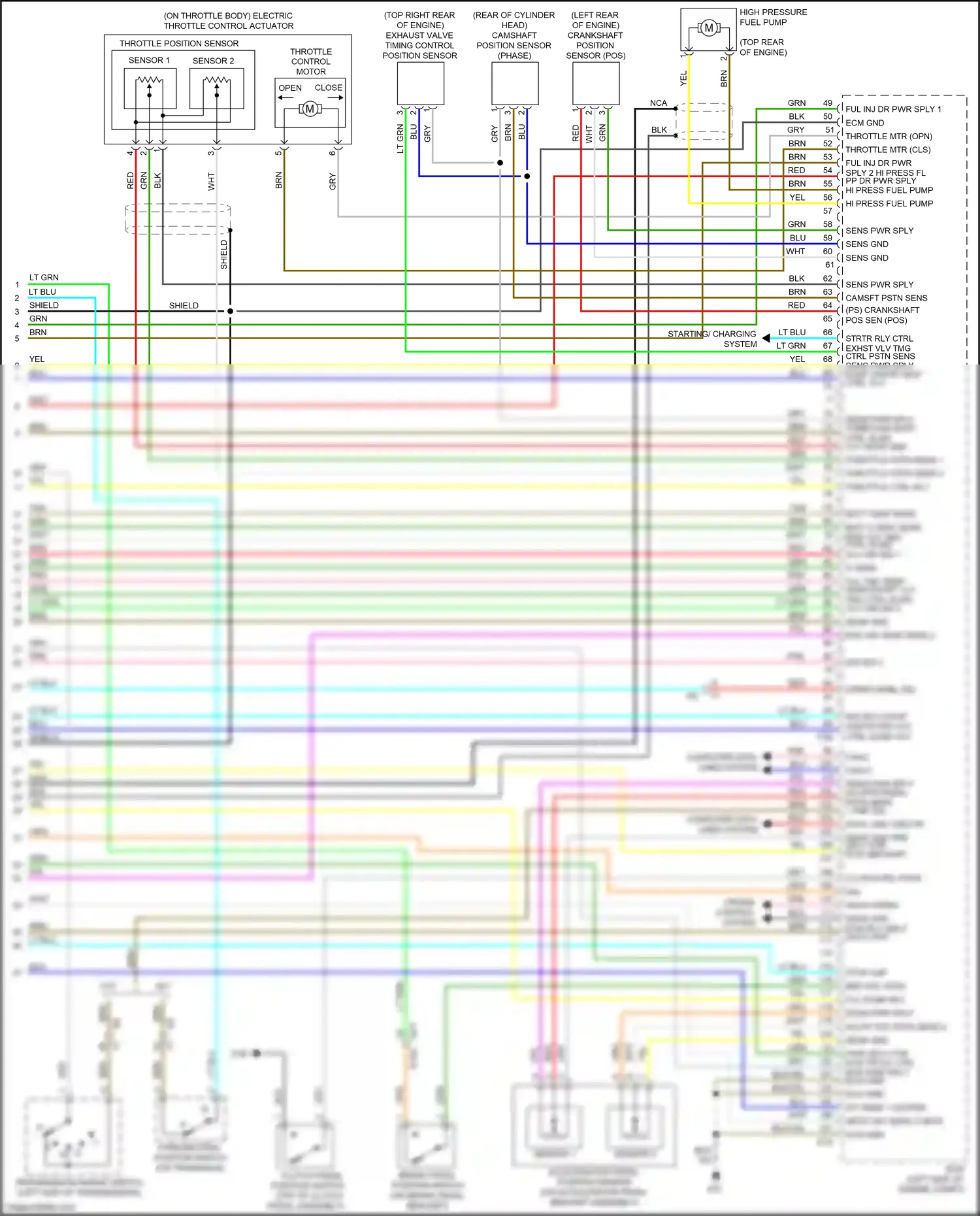 Wiring diagram starting/ charging system for Nissan Juke I (2010-2014) (10 of 13)