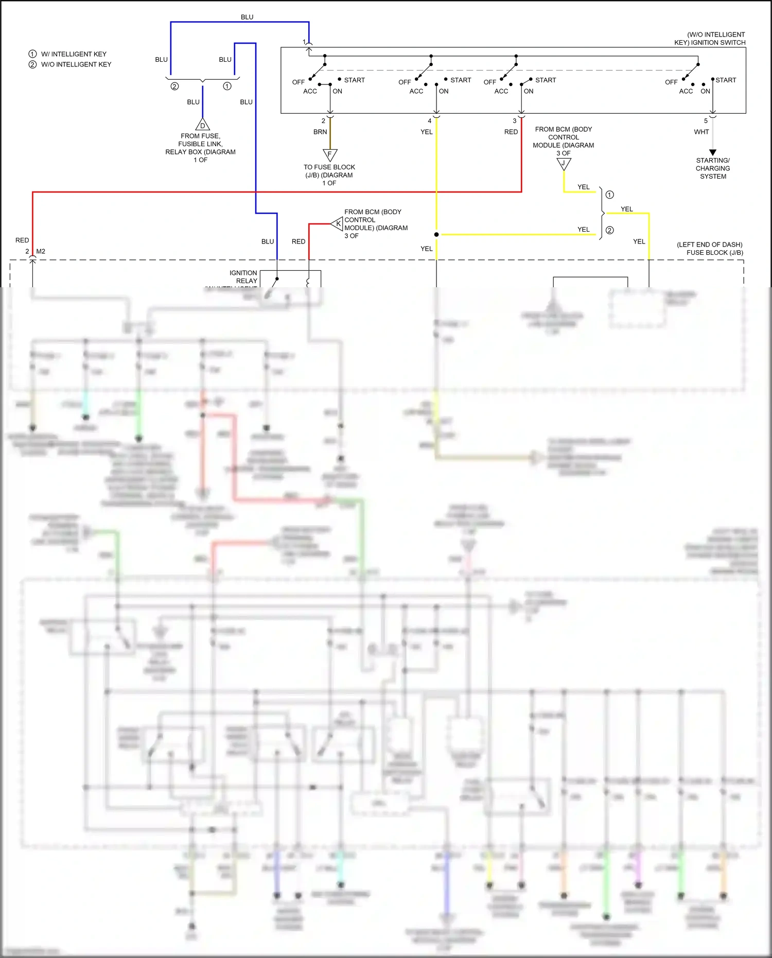 Wiring diagram starting/ charging system for Nissan Juke I (2010-2014) (5 of 13)