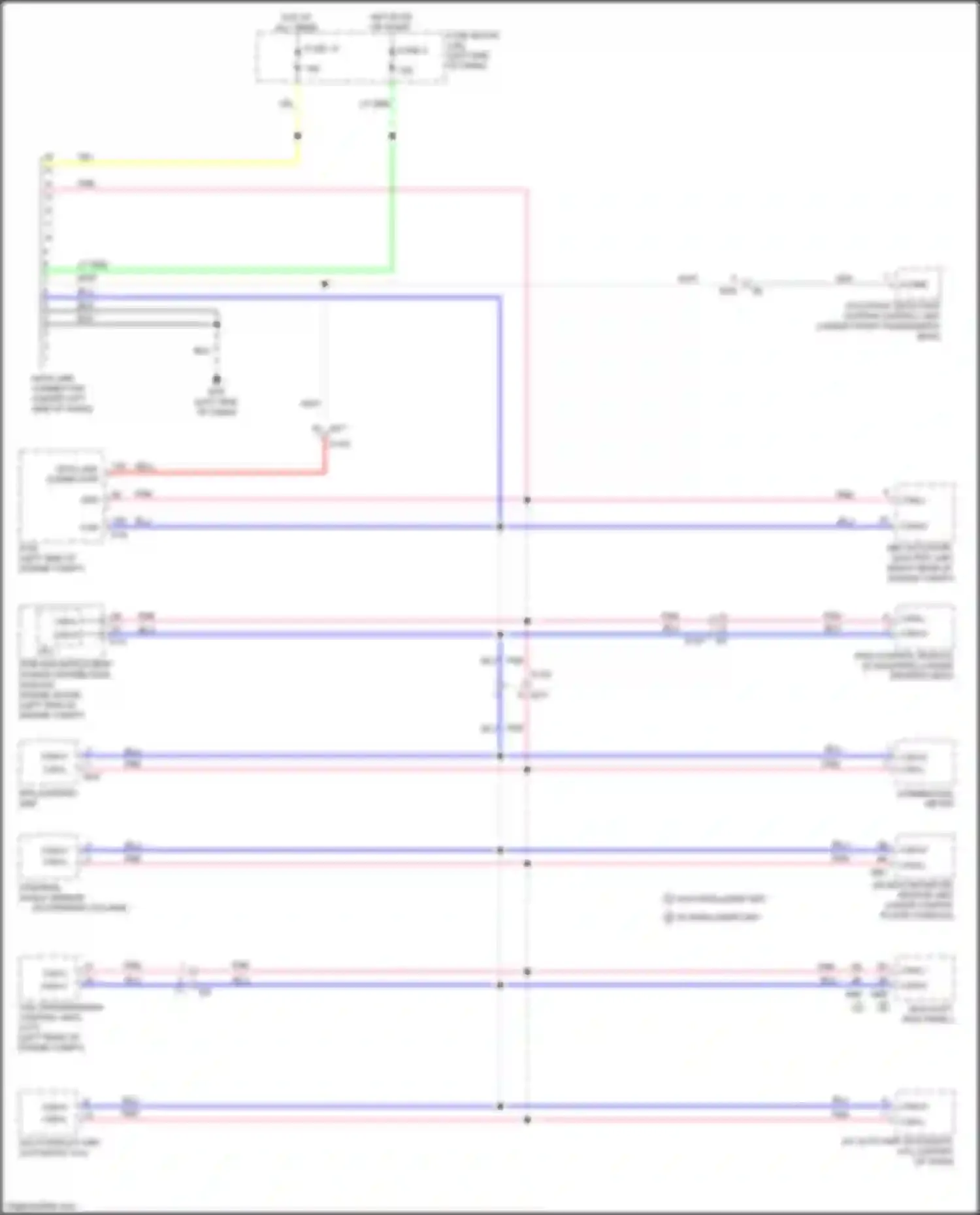 Wiring diagram steering angle sensor for Nissan Juke I (2010-2014) (3 of 3)