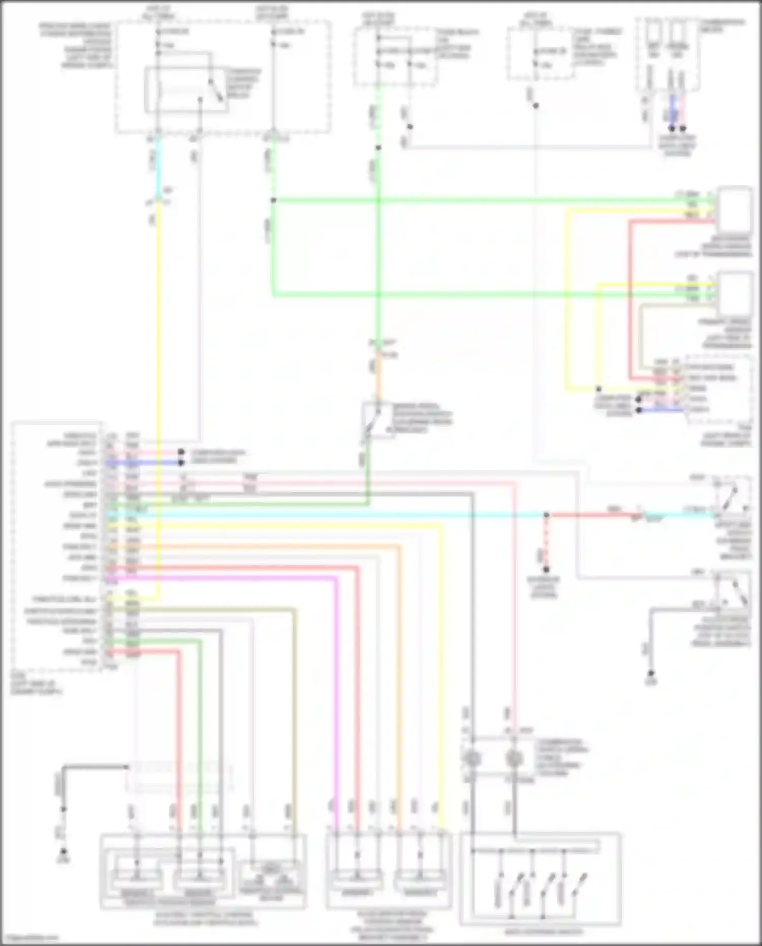 Wiring diagram throttle position sensor for Nissan Juke I (2010-2014) (1 of 2)