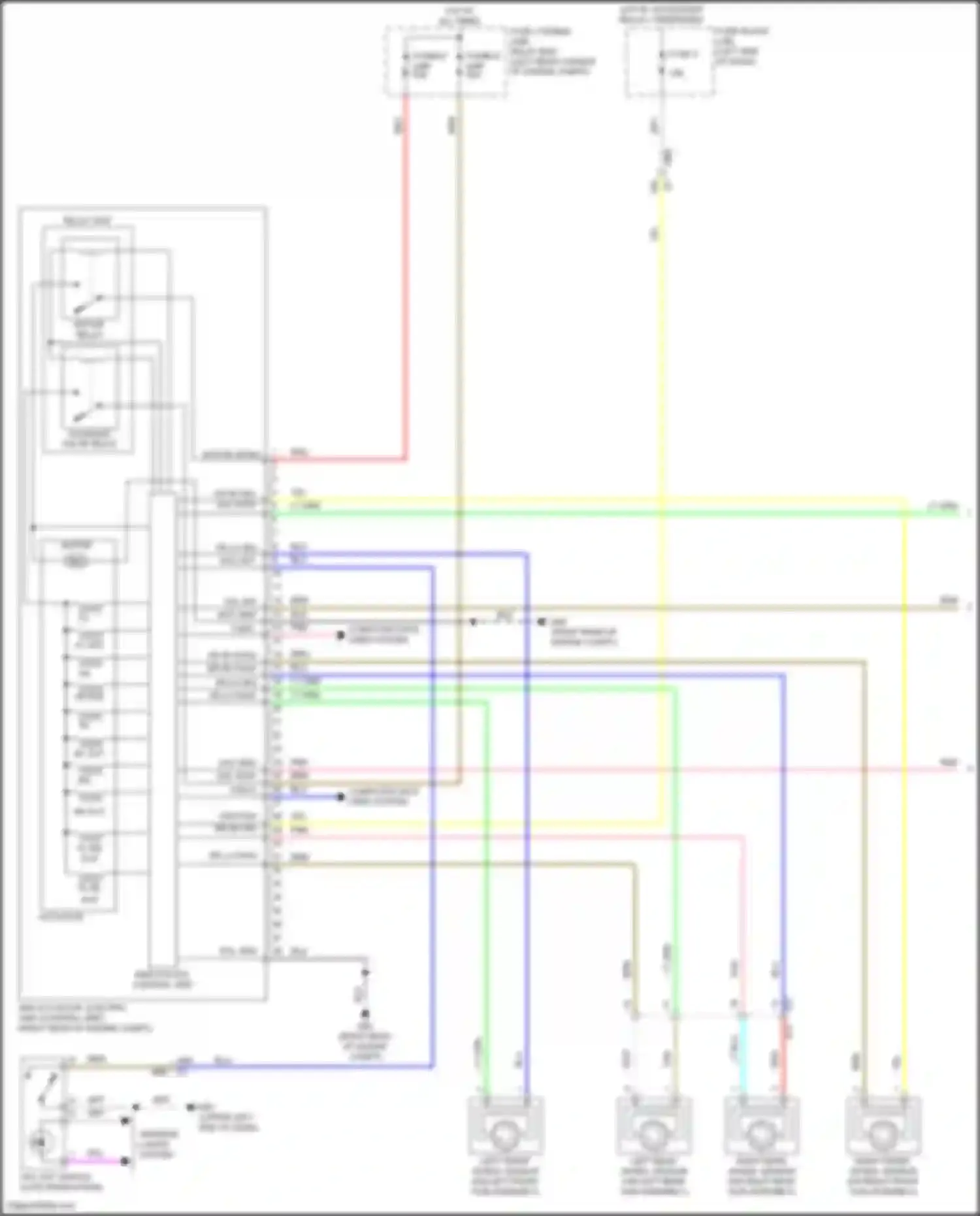 Kicks Nissan I facelift (2020-2024): Anti-lock brakes circuit (1 of 2)