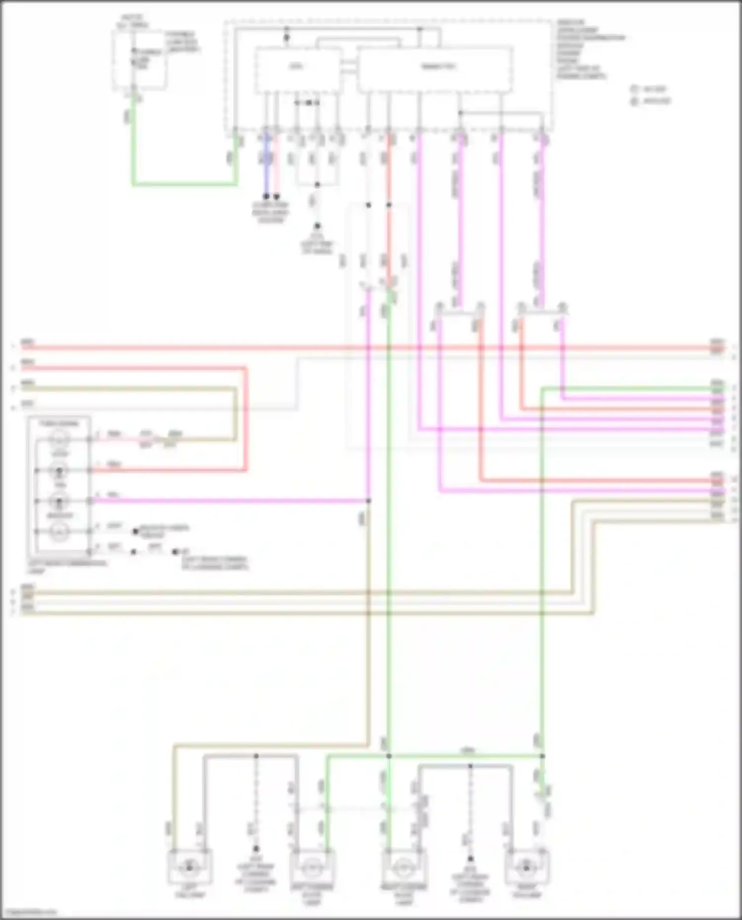 Kicks Nissan I facelift (2020-2024): Exterior lamps circuit (2 of 3)