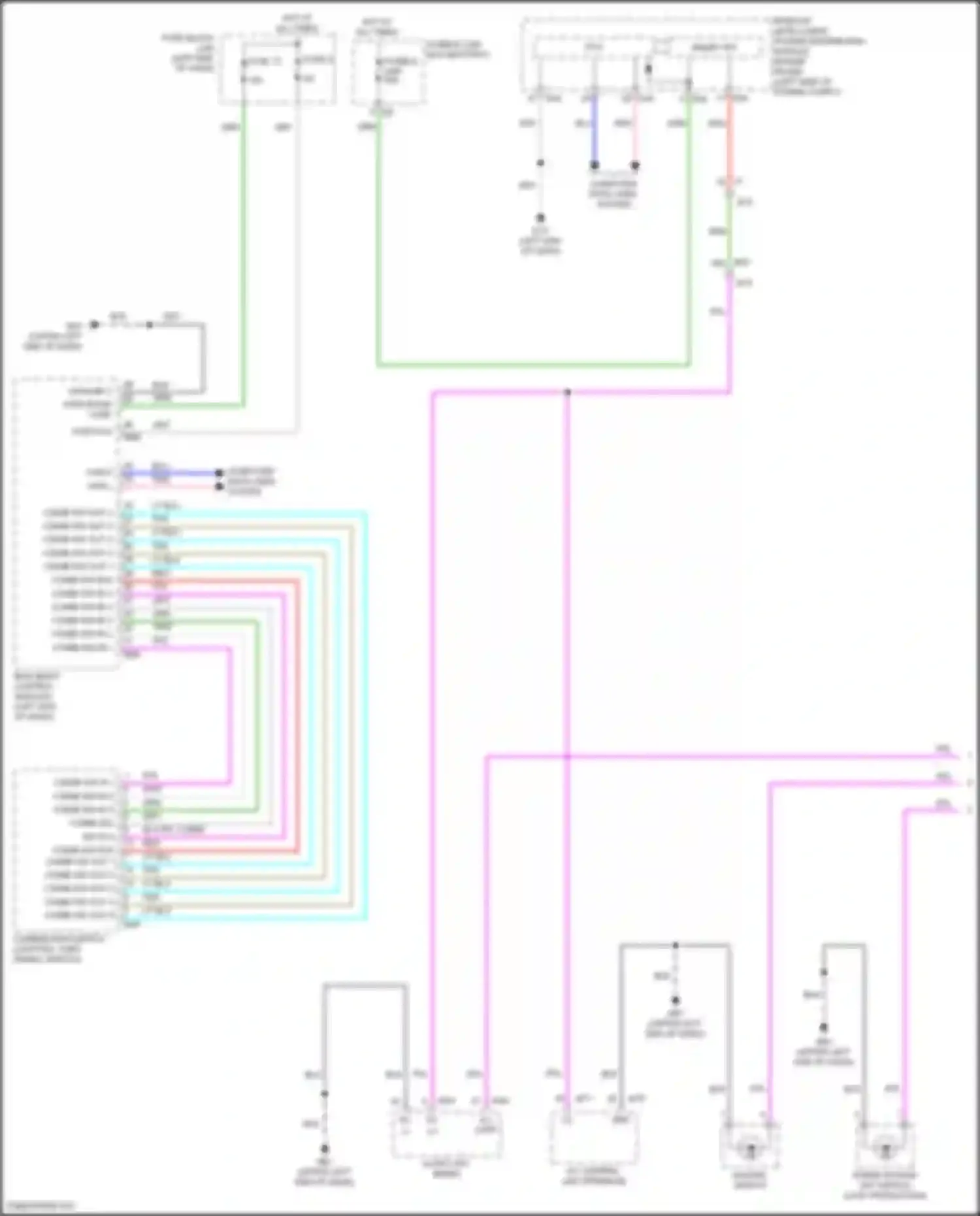 Kicks Nissan I facelift (2020-2024): Instrument illumination circuit (1 of 2)