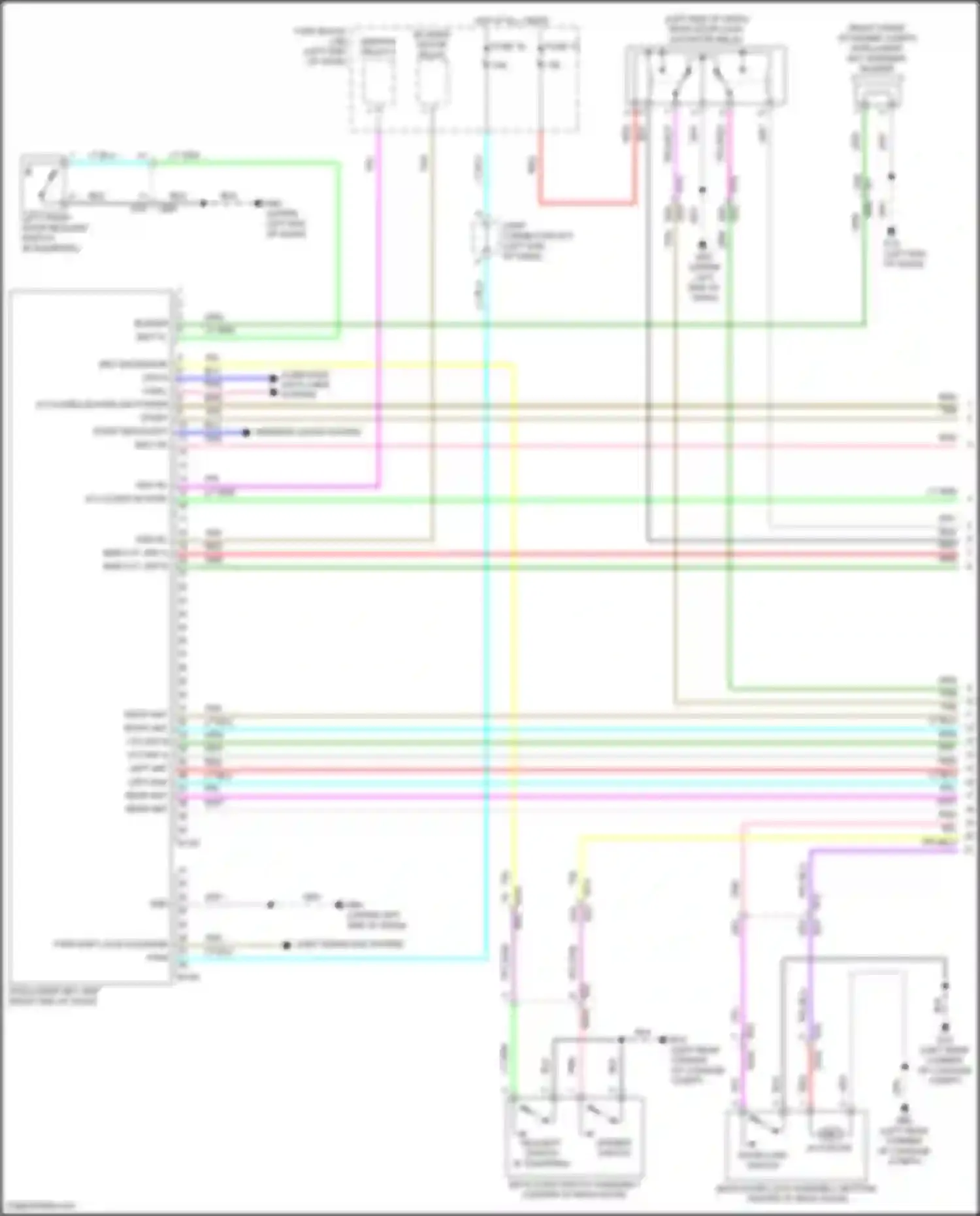 Kicks Nissan I facelift (2020-2024): Power door locks circuit (1 of 4)