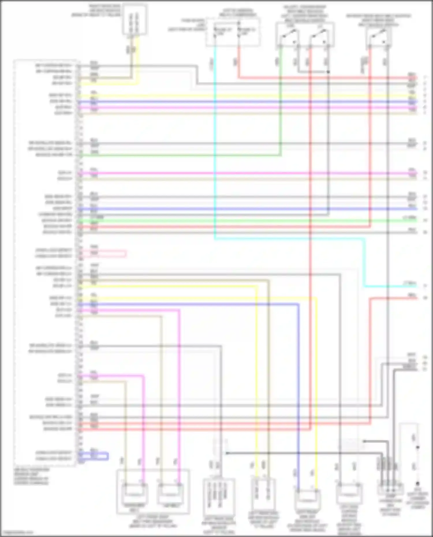 Kicks Nissan I facelift (2020-2024): Supplemental restraints circuit (1 of 3)