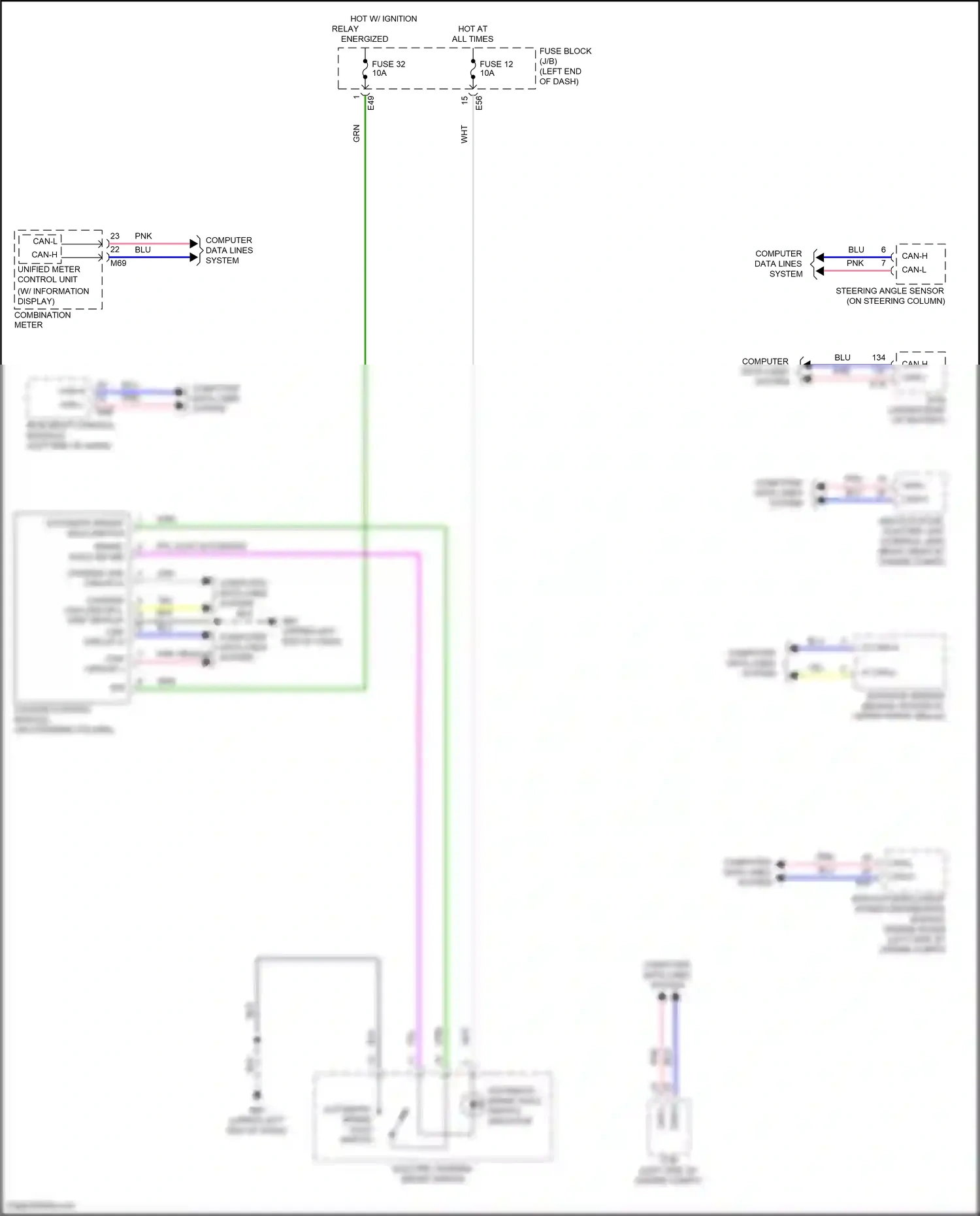 Wiring diagram chassis control module for Nissan Kicks I facelift (2020-2024) (1 of 1)