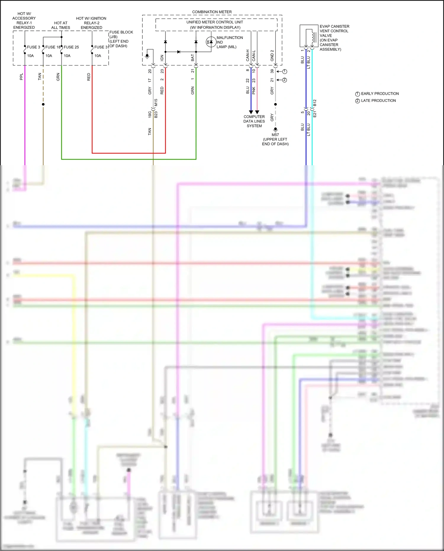 Wiring diagram computer data lines system for Nissan Kicks I facelift (2020-2024) (61 of 61)