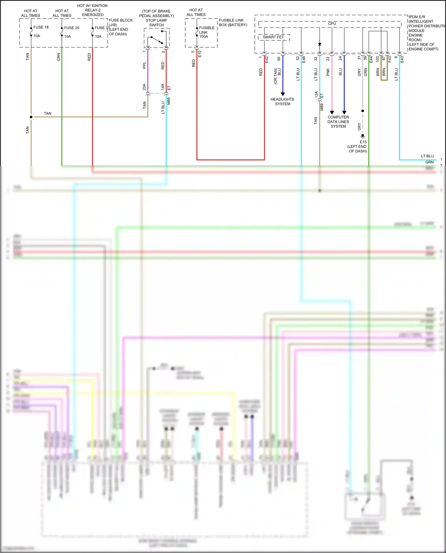 Wiring diagram computer data lines system for Nissan Kicks I facelift (2020-2024) (34 of 61)