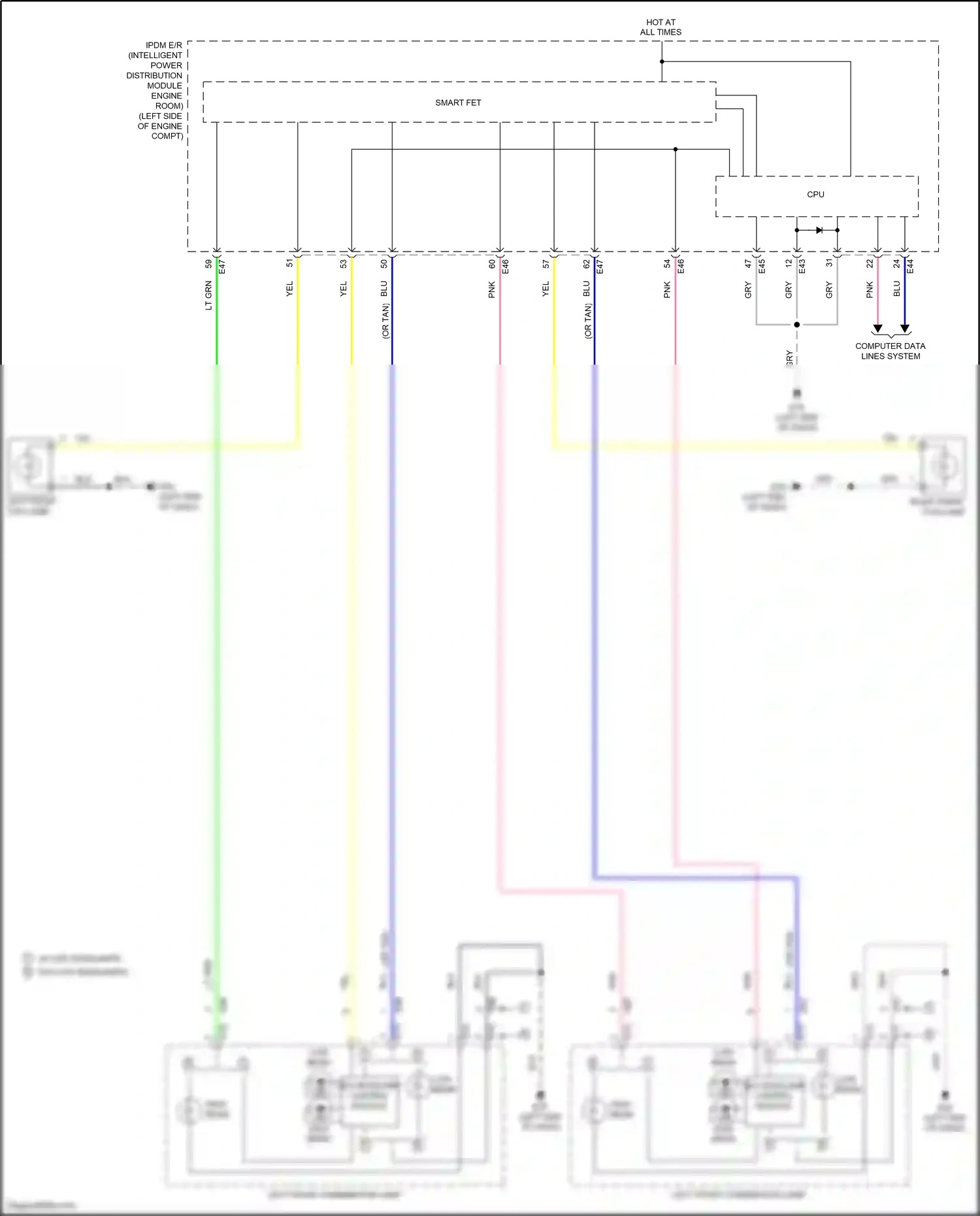 Wiring diagram computer data lines system for Nissan Kicks I facelift (2020-2024) (57 of 61)