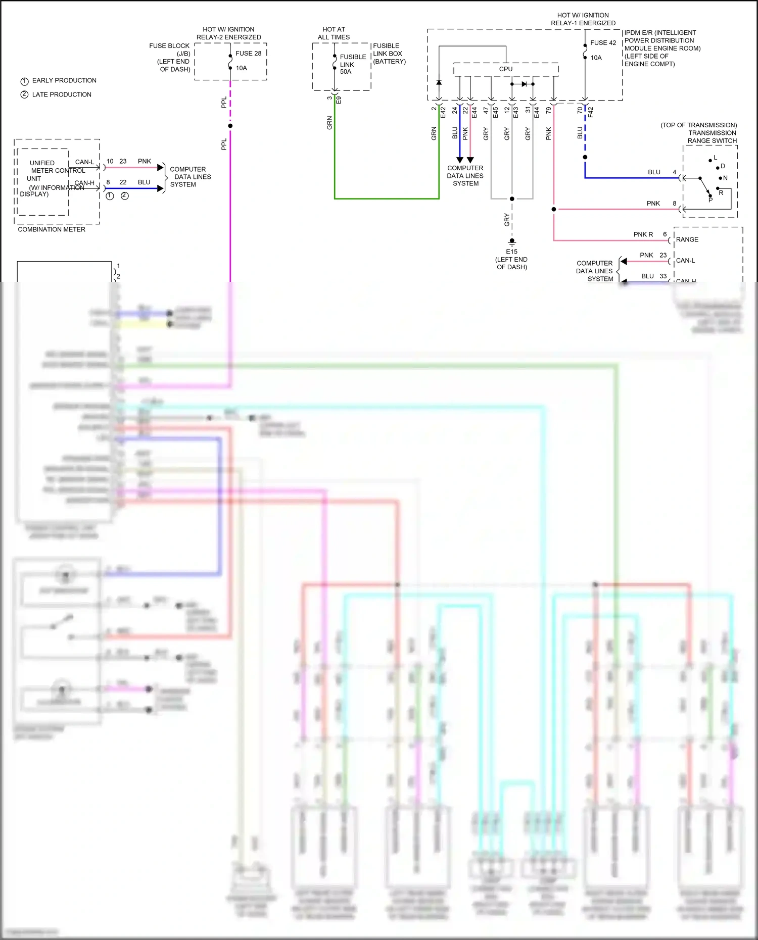 Wiring diagram computer data lines for Nissan Kicks I facelift (2020-2024) (1 of 1)