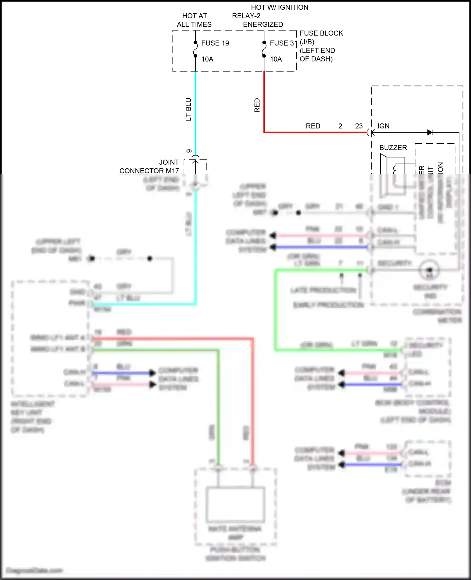 Wiring diagram control unit) for Nissan Kicks I facelift (2020-2024) (1 of 1)