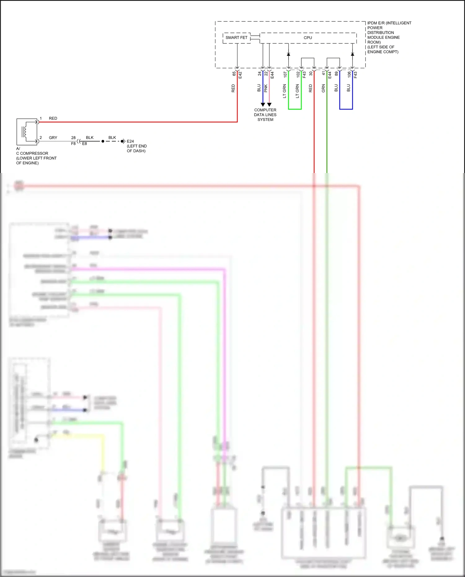 Wiring diagram engine coolant temp sensor for Nissan Kicks I facelift (2020-2024) (3 of 3)