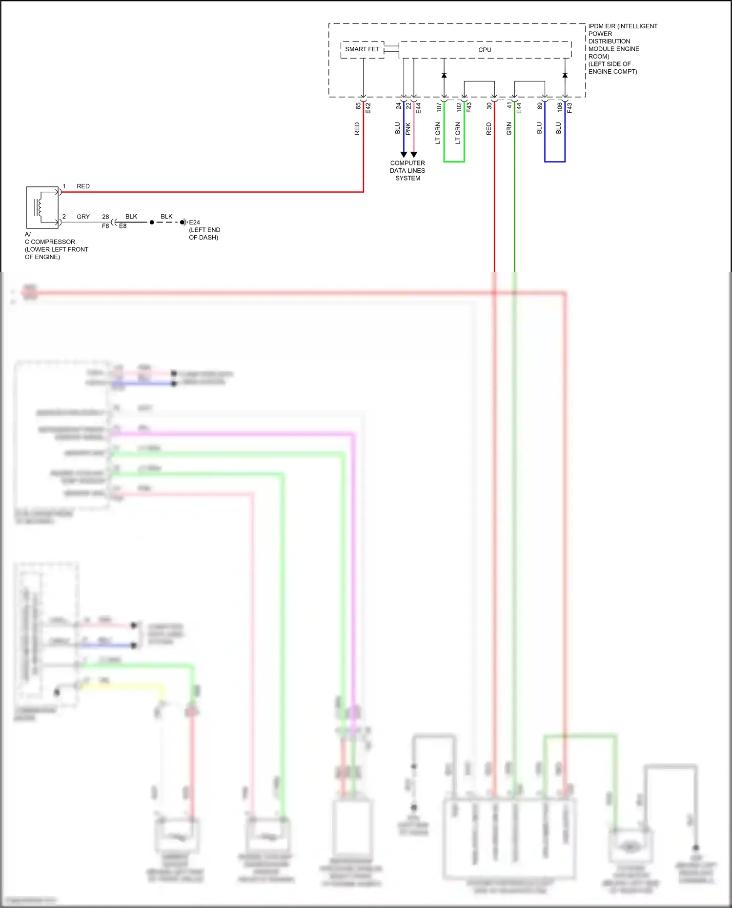 Wiring diagram engine coolant temp sensor for Nissan Kicks I facelift (2020-2024) (1 of 3)