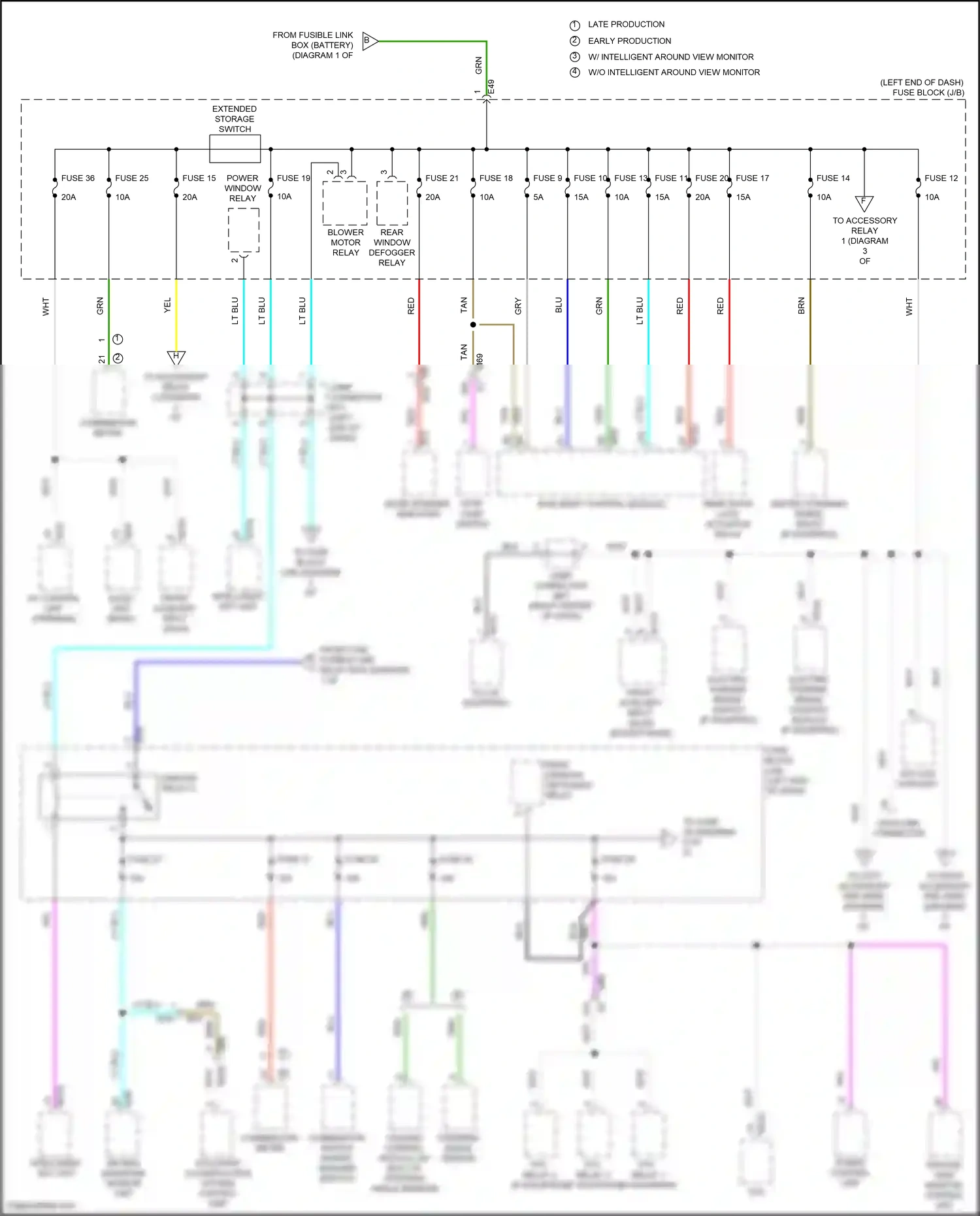 Wiring diagram occupant classification system control unit for Nissan Kicks I facelift (2020-2024) (3 of 4)