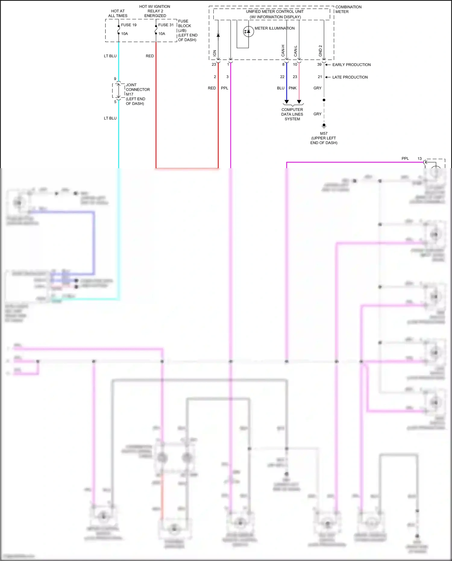 Wiring diagram push button ignition switch for Nissan Kicks I facelift (2020-2024) (4 of 7)