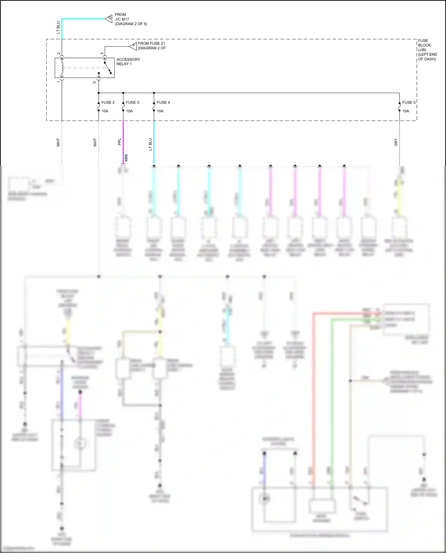 Wiring diagram push button ignition switch for Nissan Kicks I facelift (2020-2024) (5 of 7)