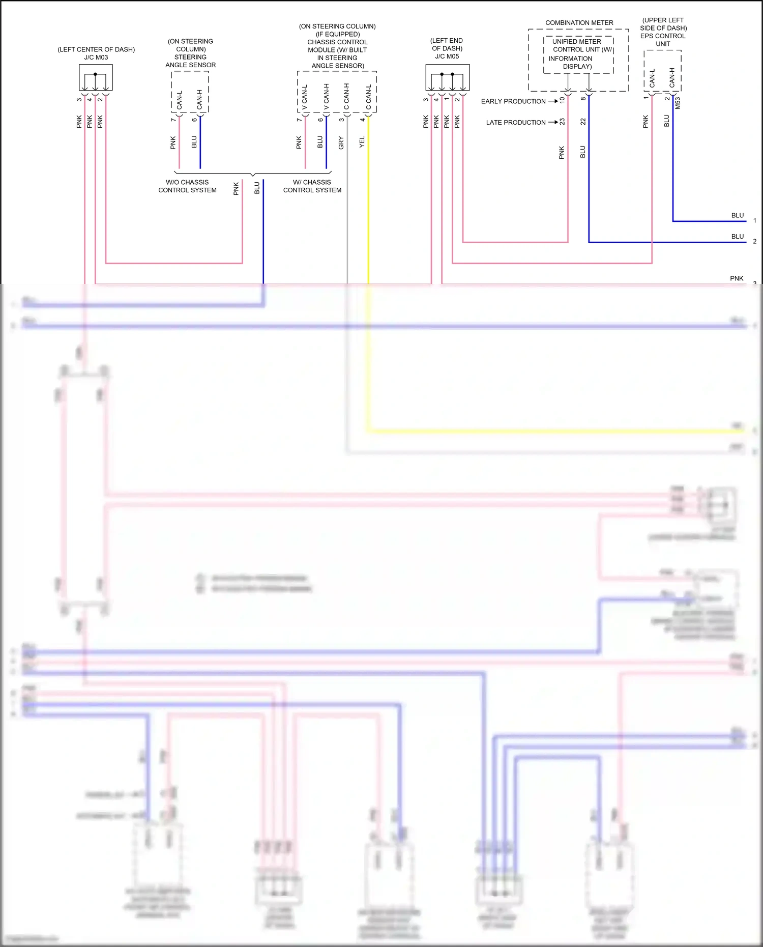 Wiring diagram steering angle sensor for Nissan Kicks I facelift (2020-2024) (2 of 5)