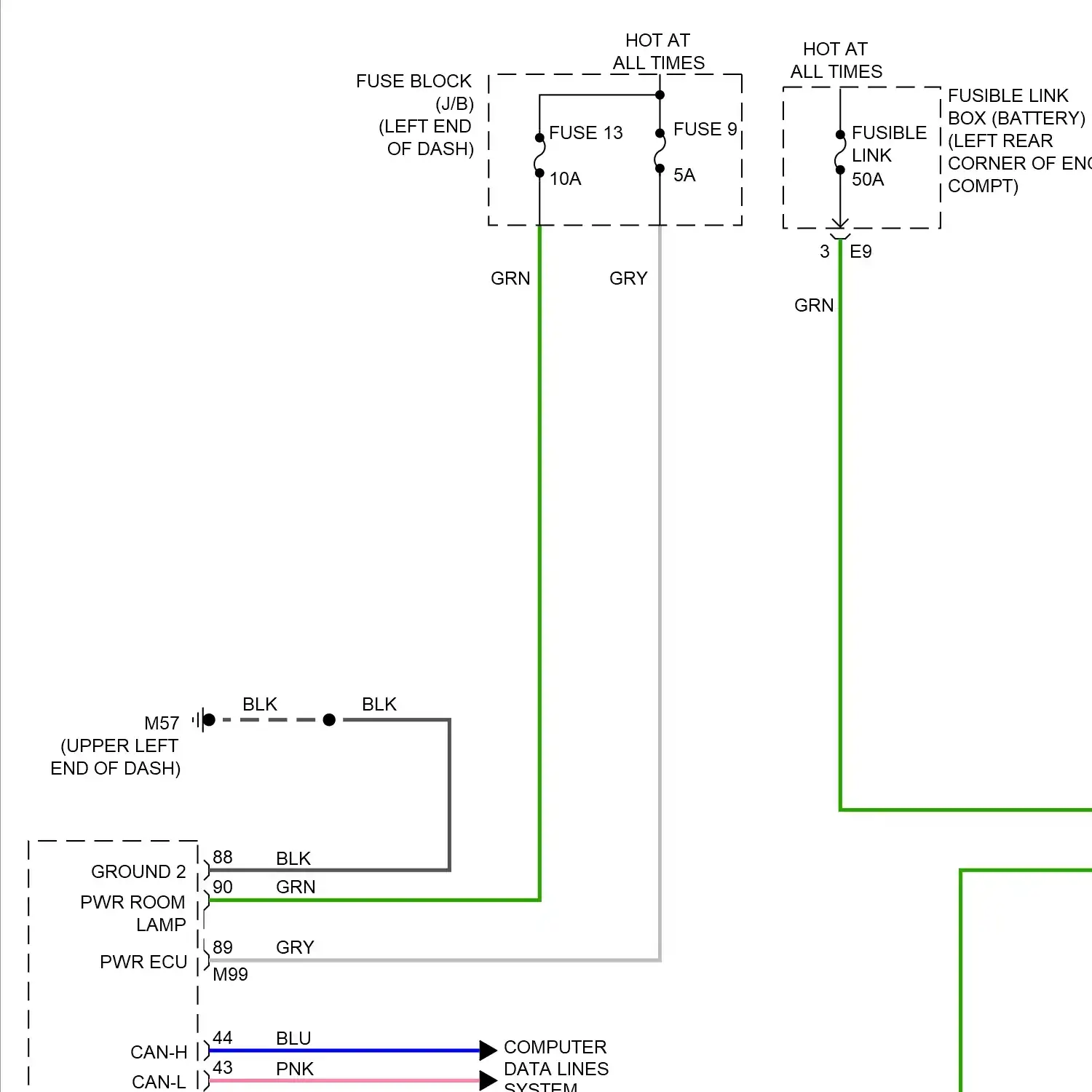 demo - Instrument illumination circuit (1 of 2) Instrument illumination circuit (1 of 2)