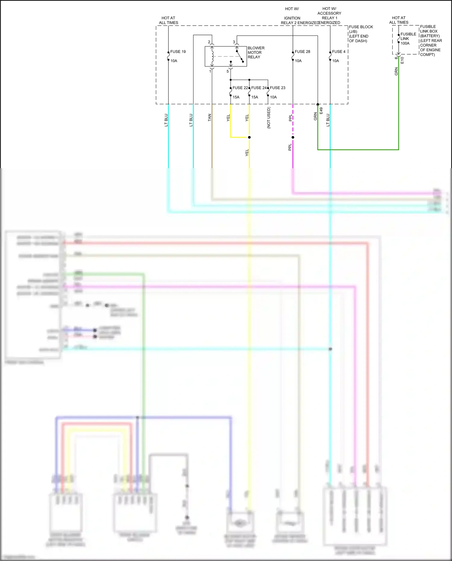 Wiring diagram blu for Nissan Kicks I (2016-2020) (68 of 78)
