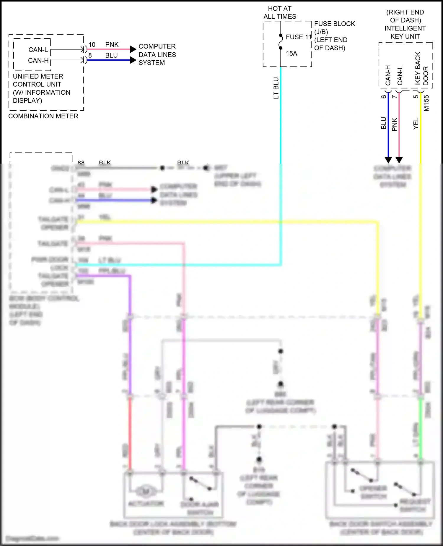 Wiring diagram blu for Nissan Kicks I (2016-2020) (31 of 78)