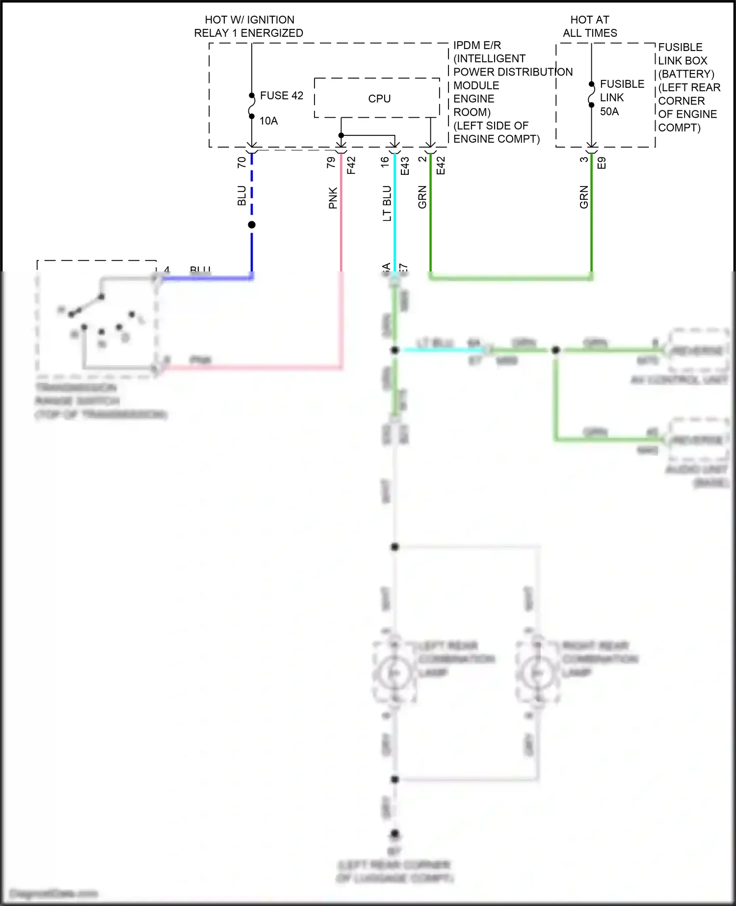Wiring diagram blu for Nissan Kicks I (2016-2020) (51 of 78)