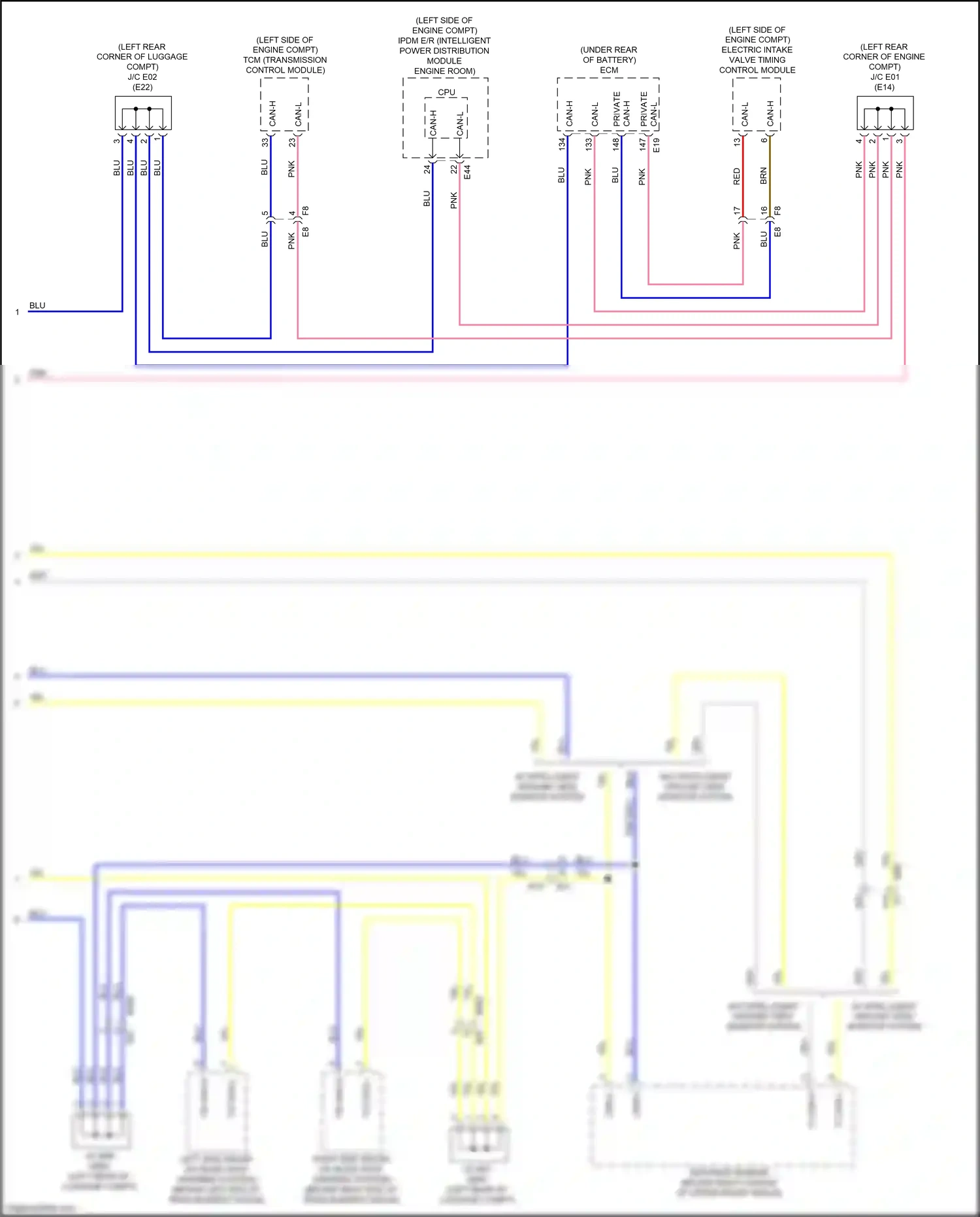 Wiring diagram blu for Nissan Kicks I (2016-2020) (55 of 78)