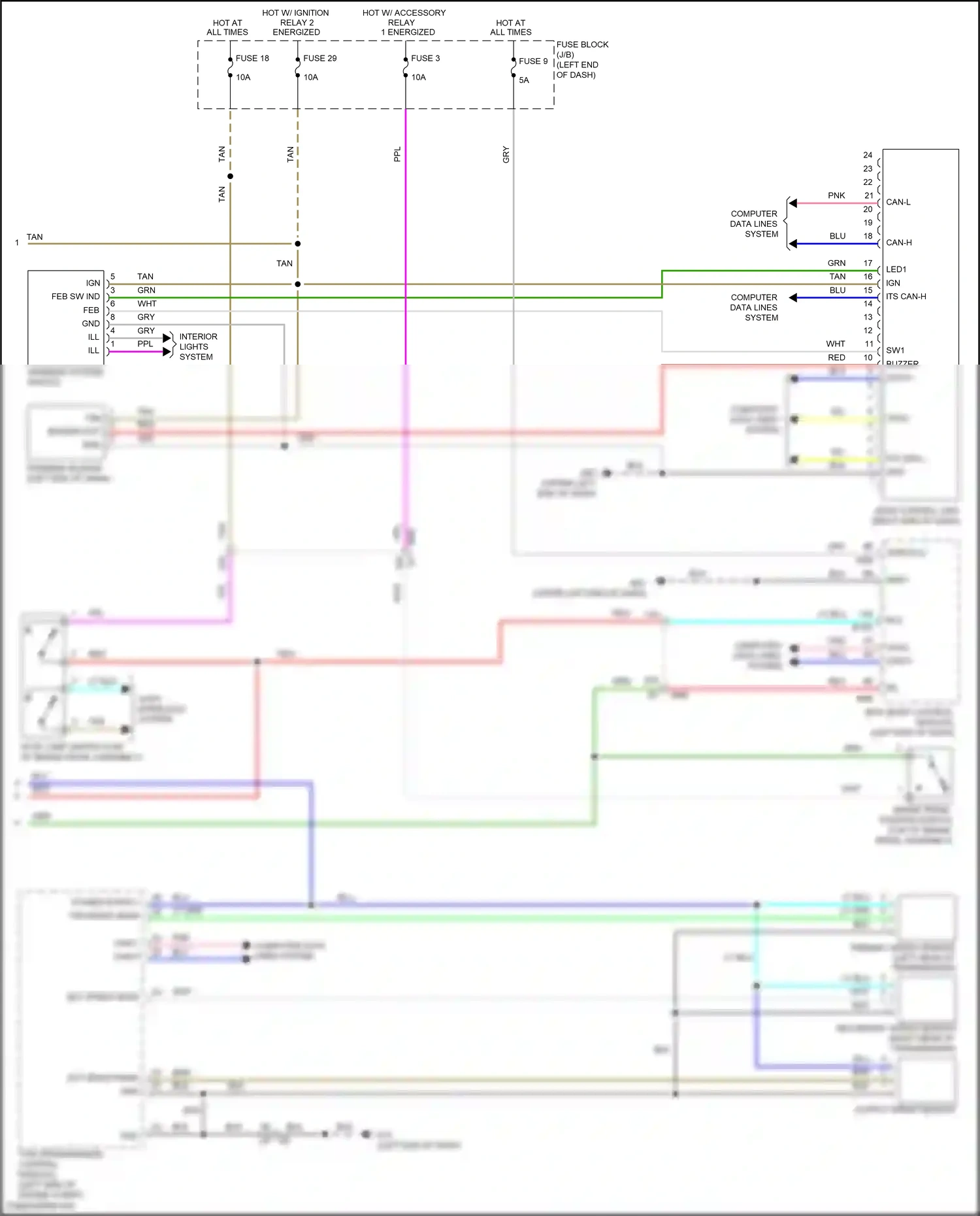 Wiring diagram blu for Nissan Kicks I (2016-2020) (35 of 78)
