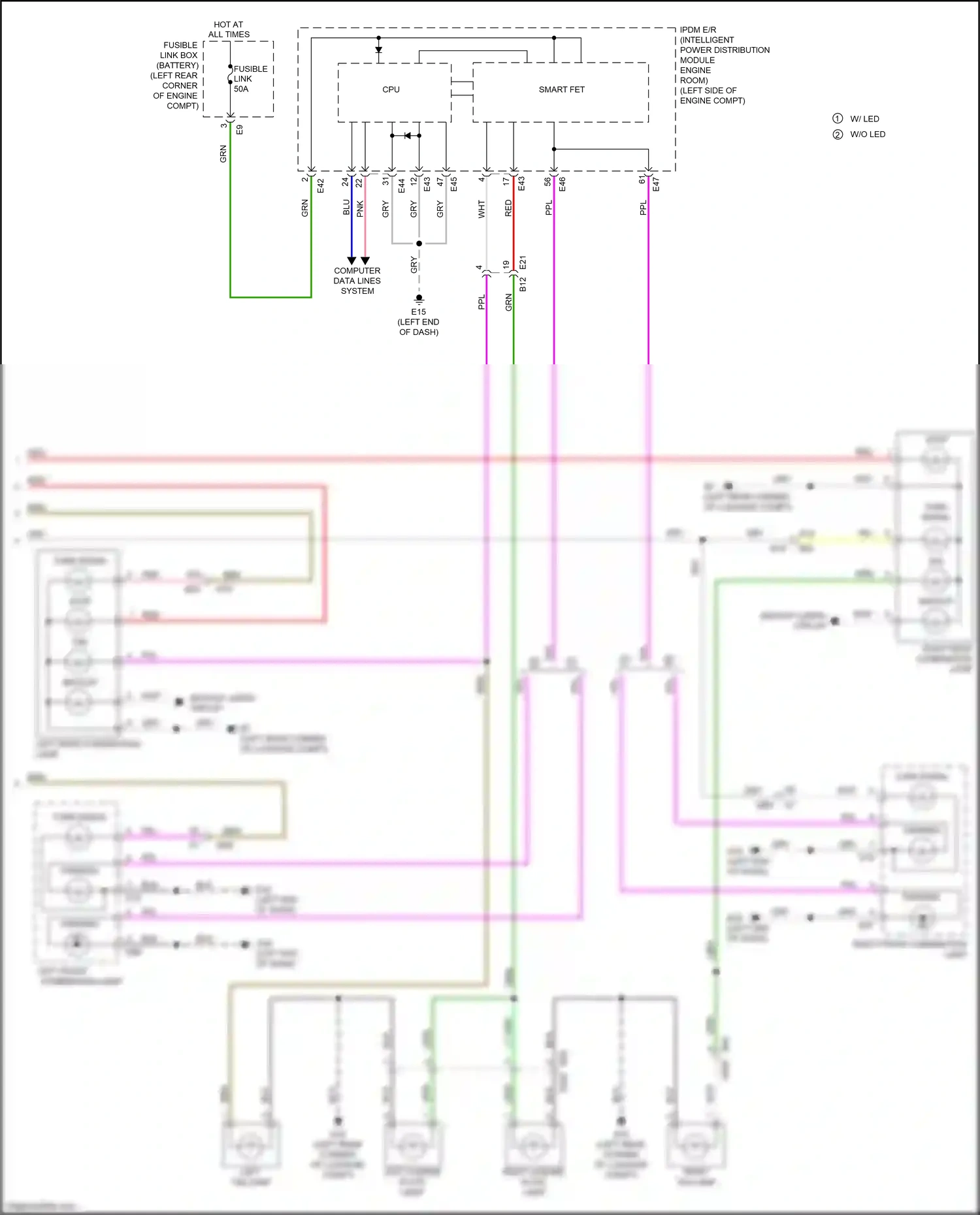 Wiring diagram blu for Nissan Kicks I (2016-2020) (57 of 78)