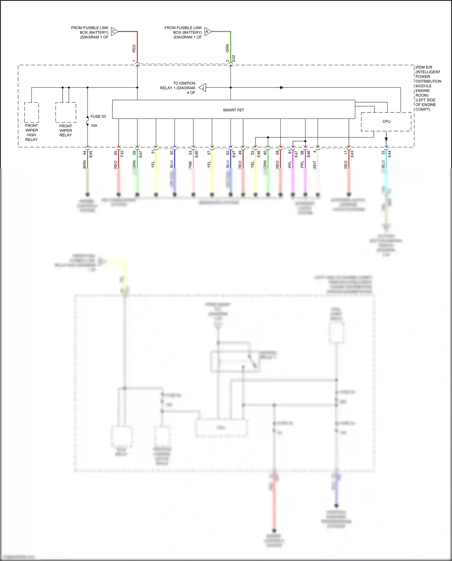 Wiring diagram blu for Nissan Kicks I (2016-2020) (47 of 78)